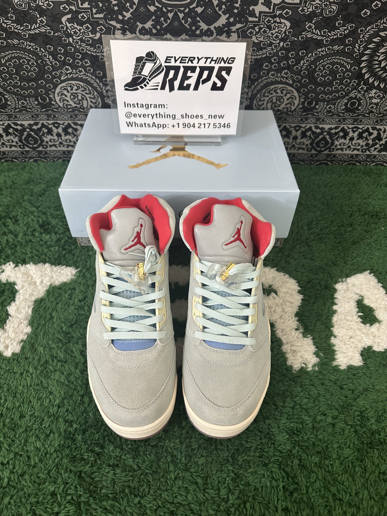 AJ5 Retro Trophy Room Ice Blue - Image 10
