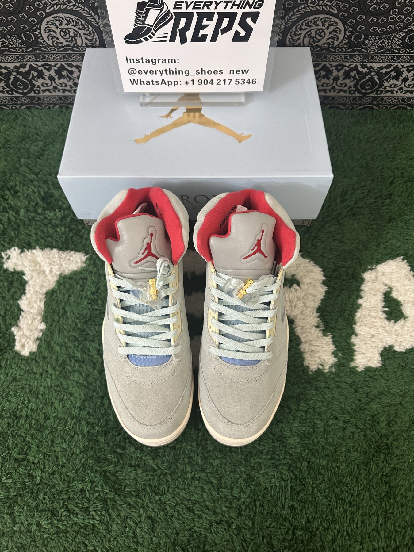 AJ5 Retro Trophy Room Ice Blue - Image 9