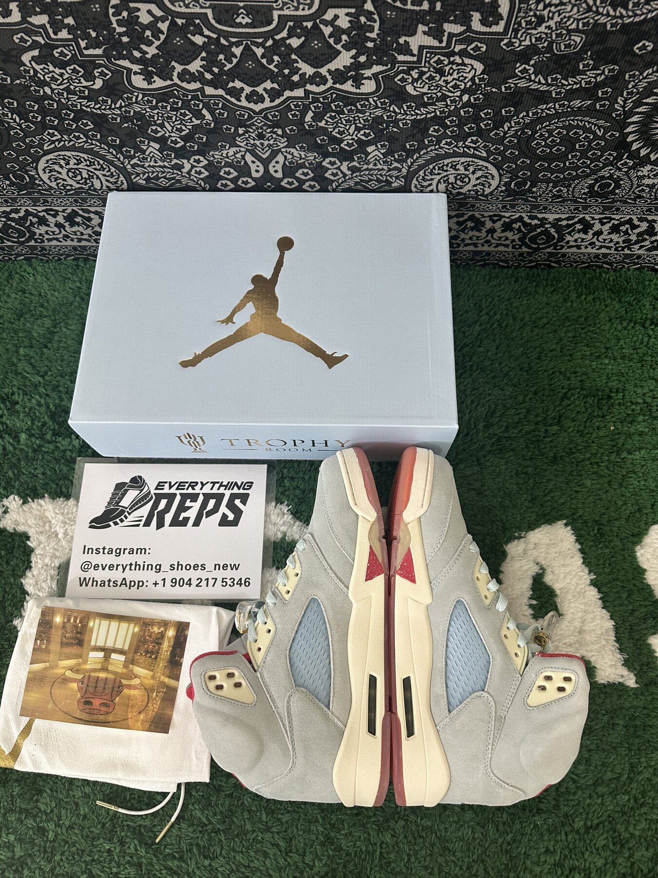AJ5 Retro Trophy Room Ice Blue - Image 3