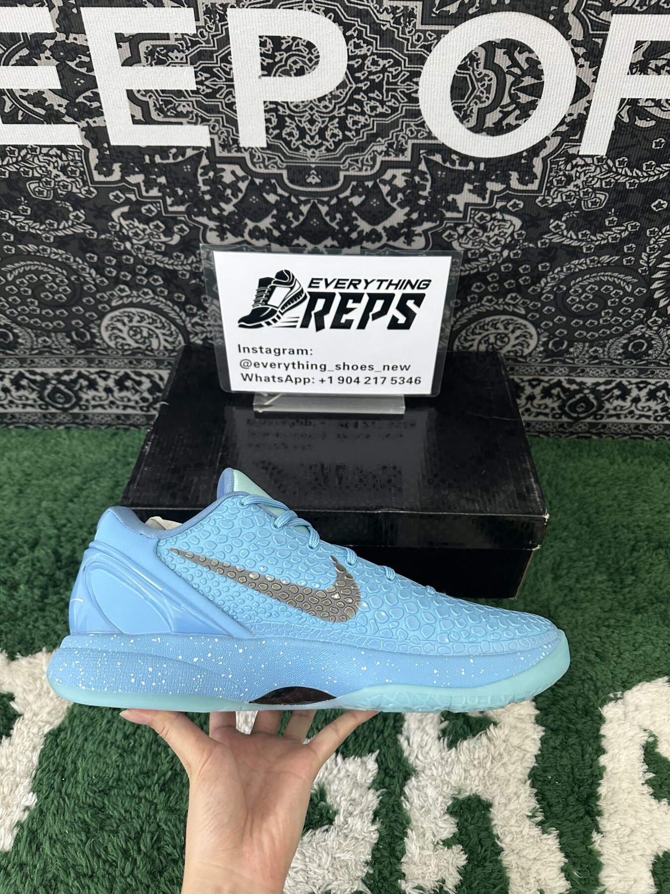 Kobe 6 Ice Grinch Custom - Image 4