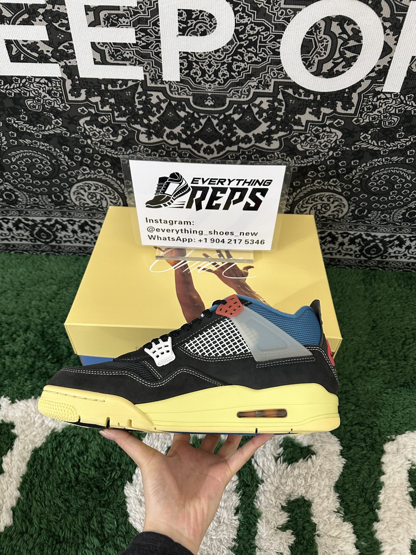 AJ4 Retro Union Off Noir - Image 7