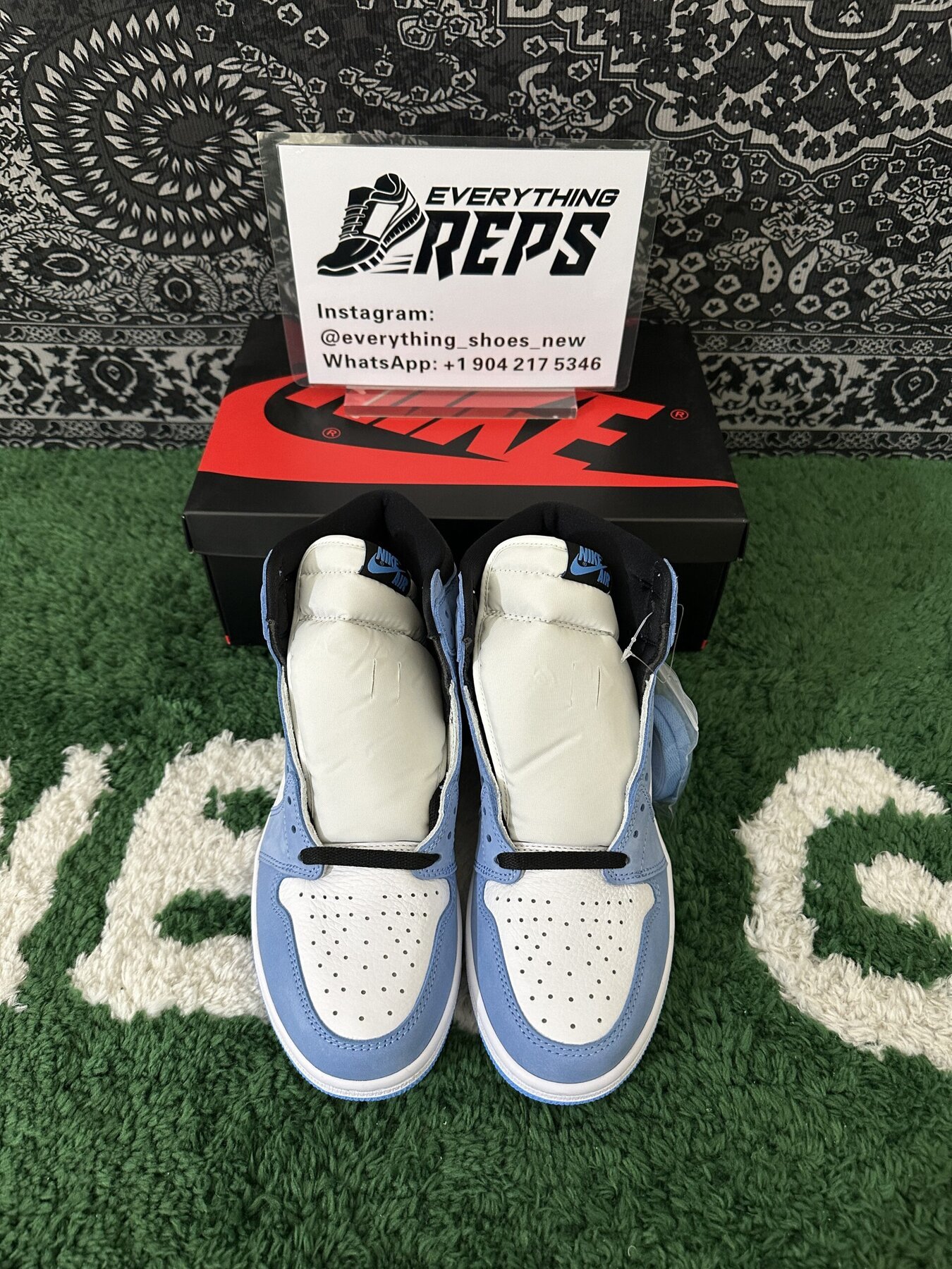 AJ1 Retro High White University Blue Black - Image 10