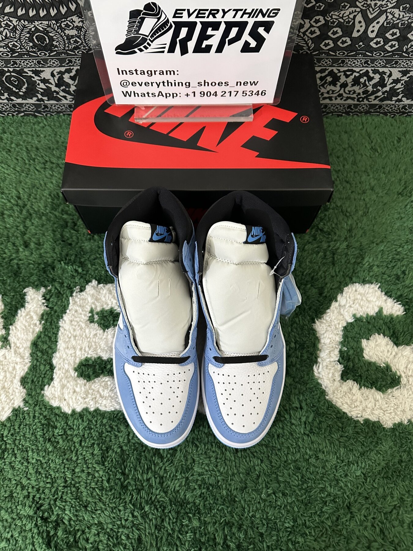 AJ1 Retro High White University Blue Black - Image 9