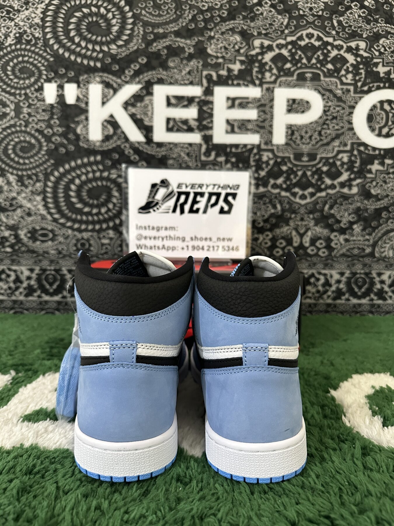 AJ1 Retro High White University Blue Black - Image 8