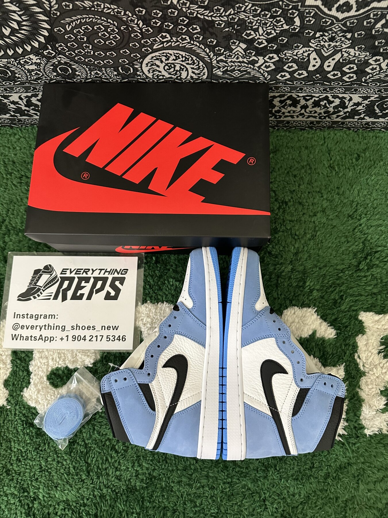 AJ1 Retro High White University Blue Black - Image 3