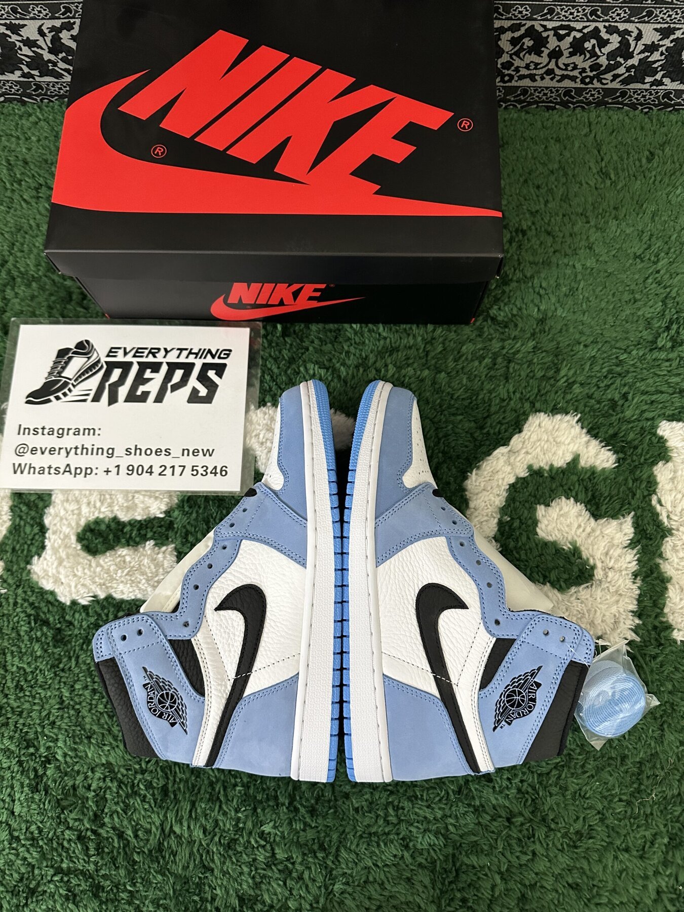 AJ1 Retro High White University Blue Black - Image 2