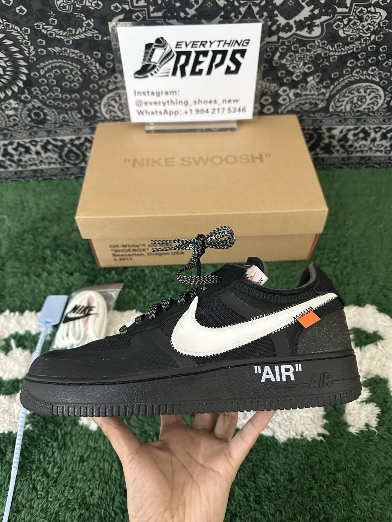 Air Force 1 Low Off-White Black White - Image 6