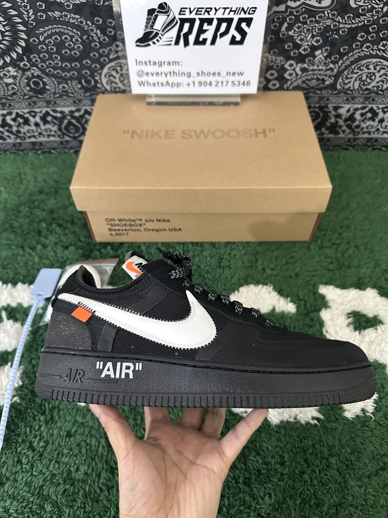 Air Force 1 Low Off-White Black White - Image 7
