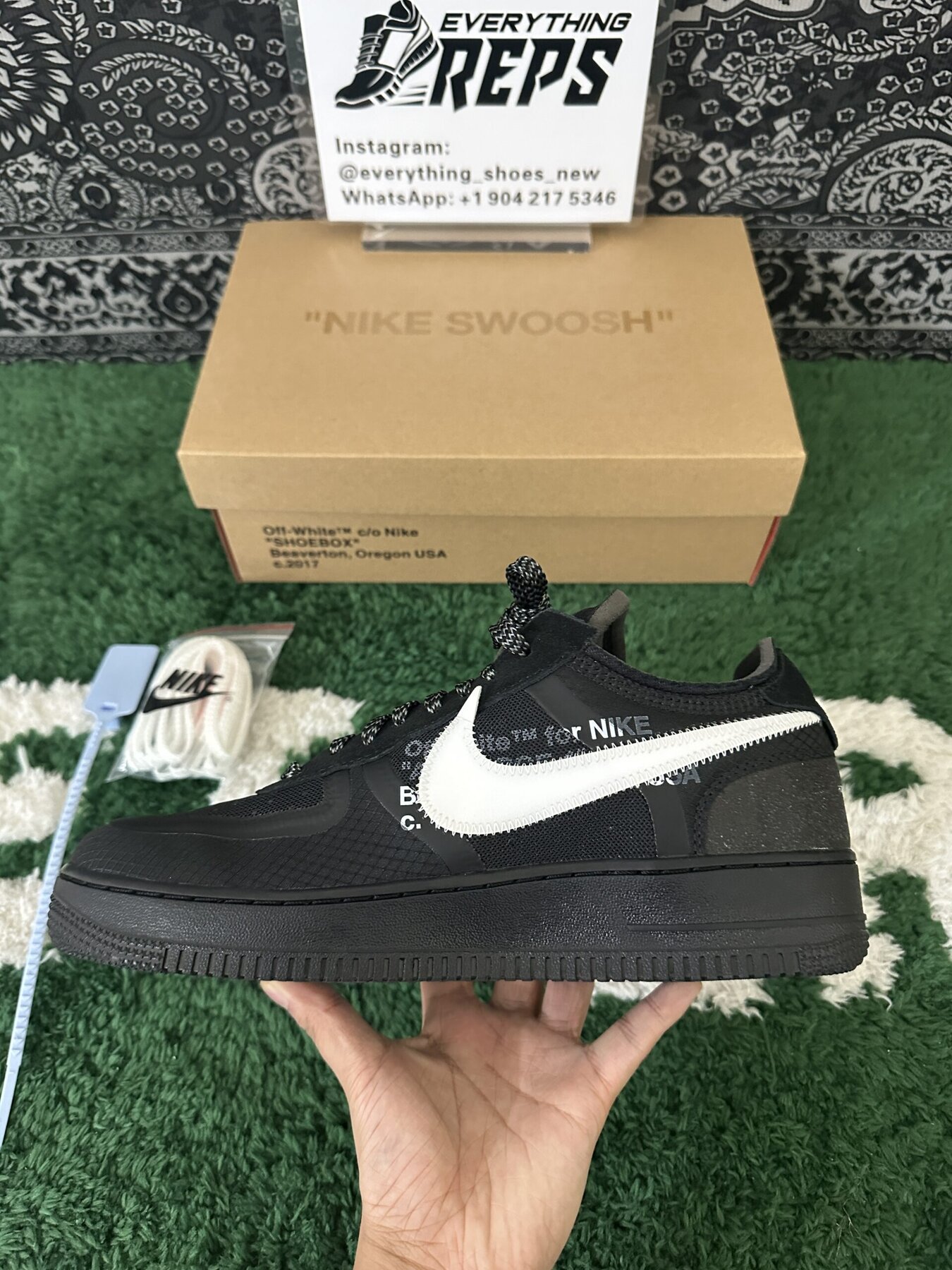 Air Force 1 Low Off-White Black White - Image 8