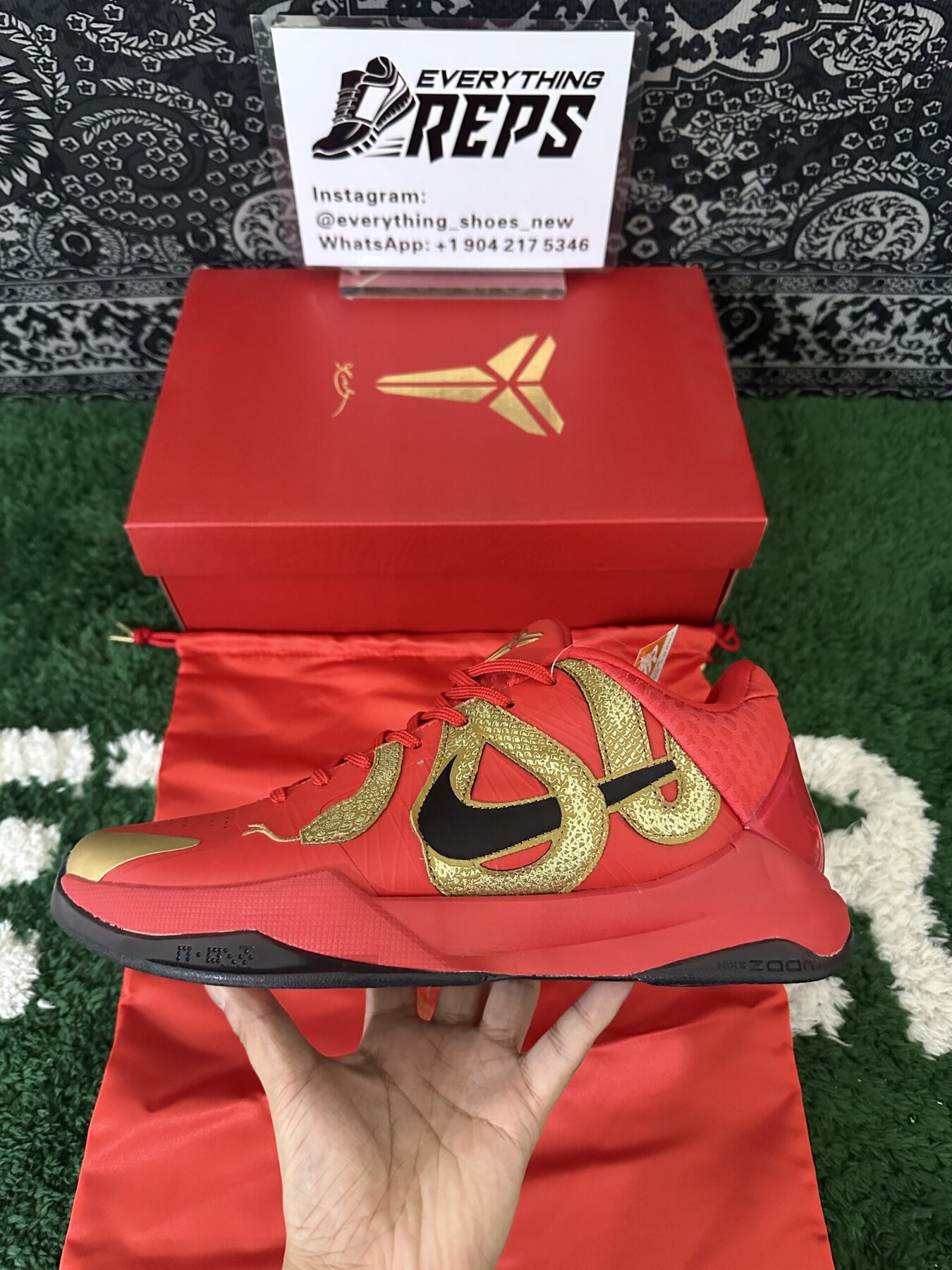 Kobe 5 Protro Year of the Mamba University Red - Image 6