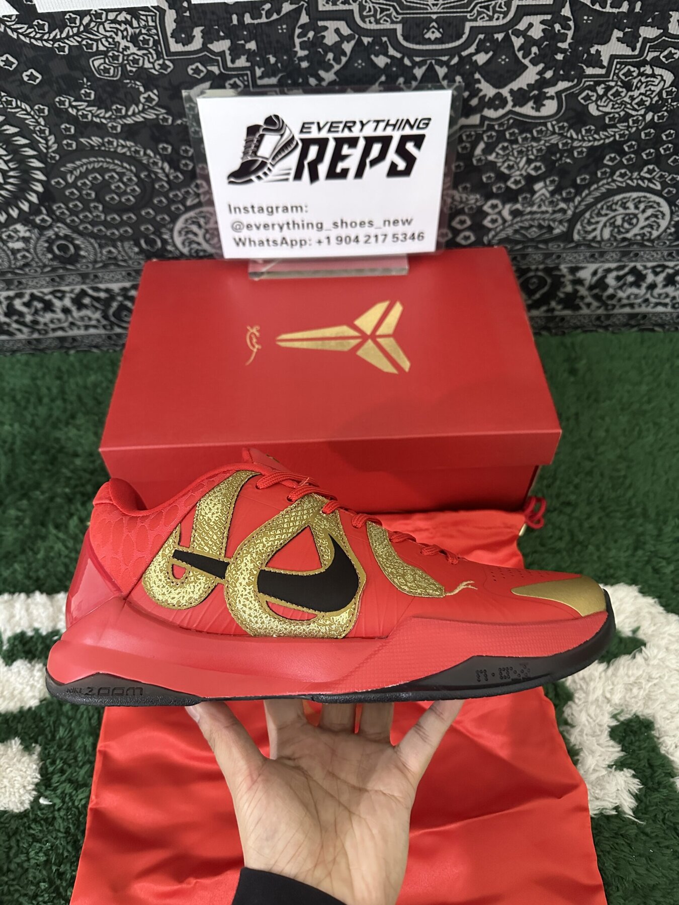 Kobe 5 Protro Year of the Mamba University Red - Image 4