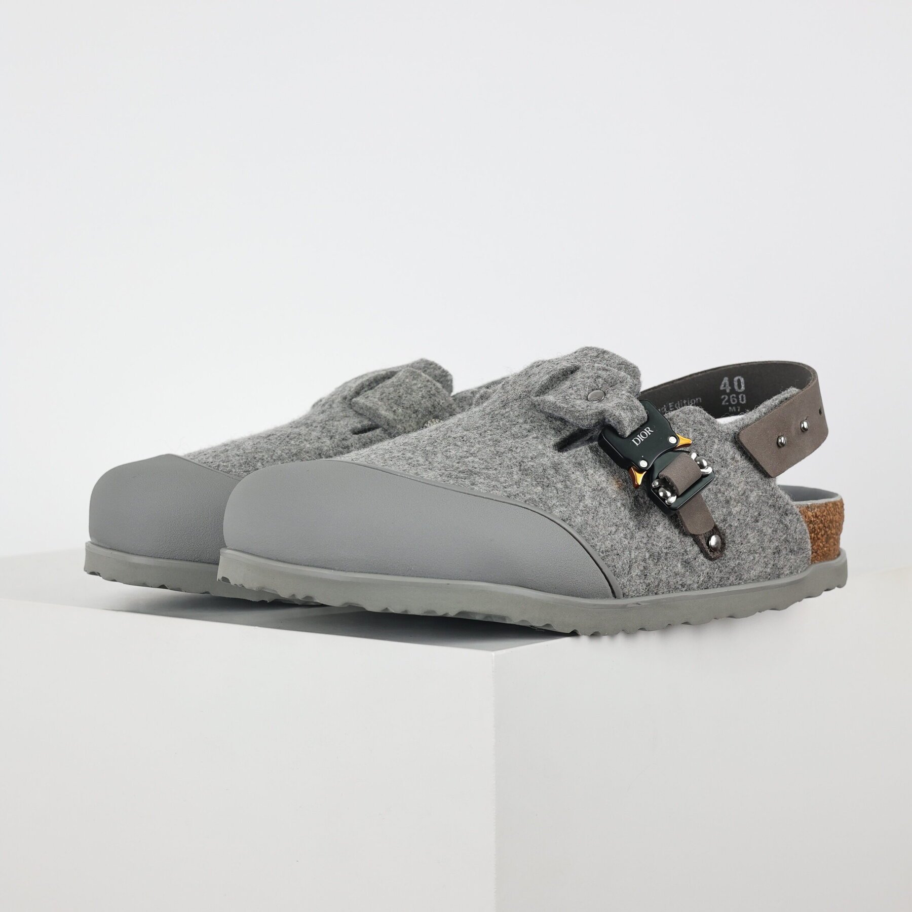 D x Birkenstock Tokio Mule Dark Grey - Image 7