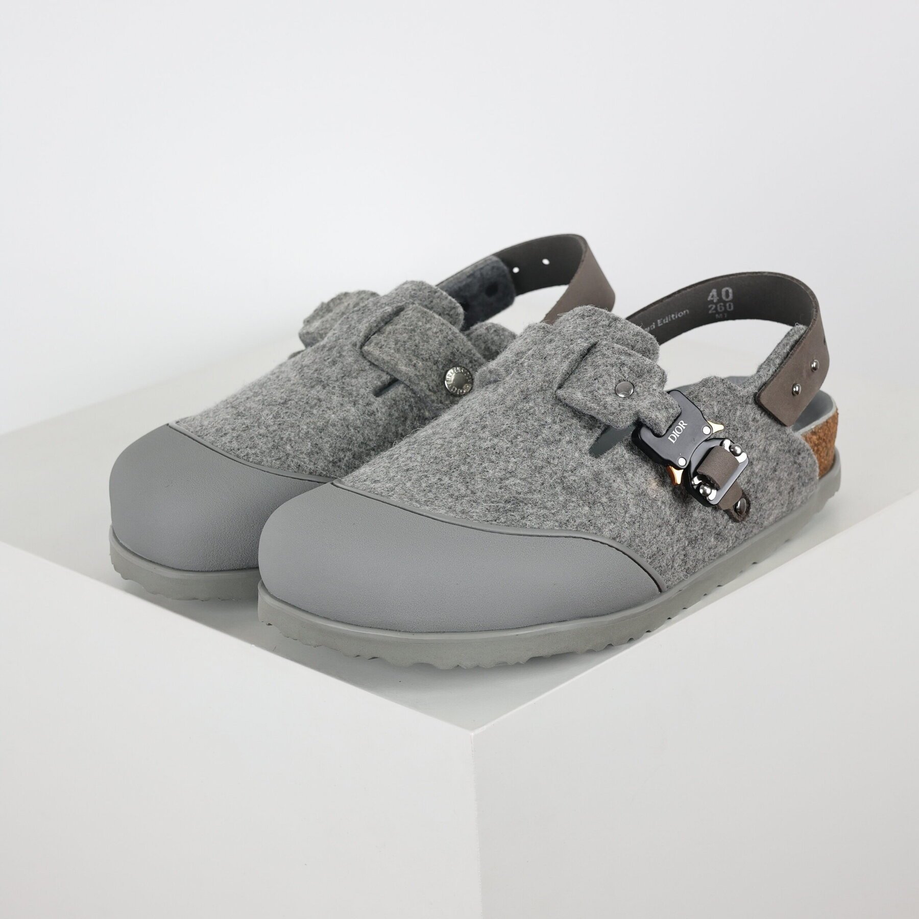 D x Birkenstock Tokio Mule Dark Grey - Image 8