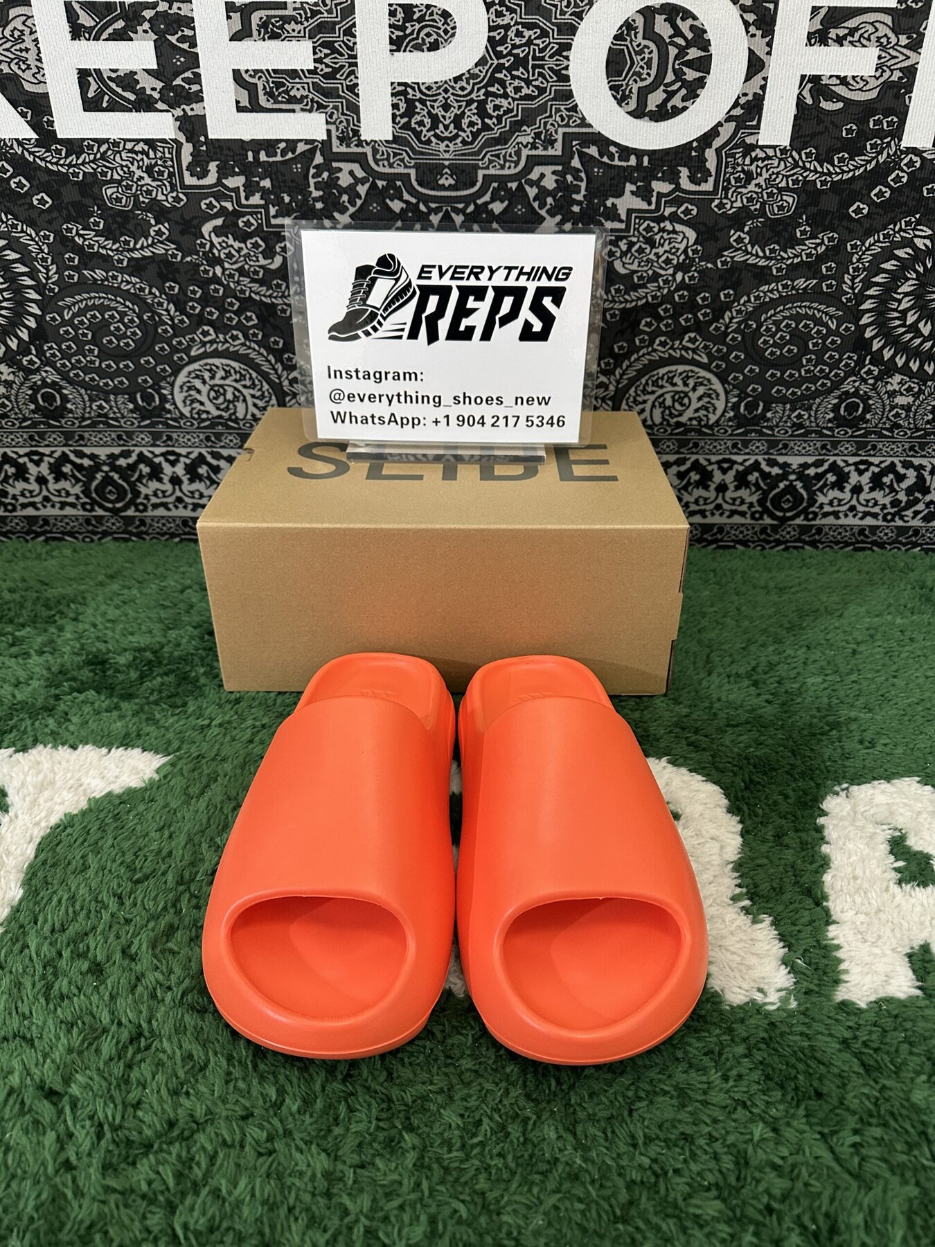 Yeezy Slides 'Enflame Orange' - Image 4