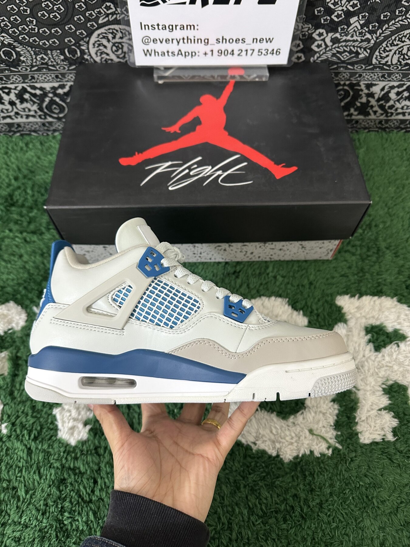AJ4 Retro Military Blue - Image 5