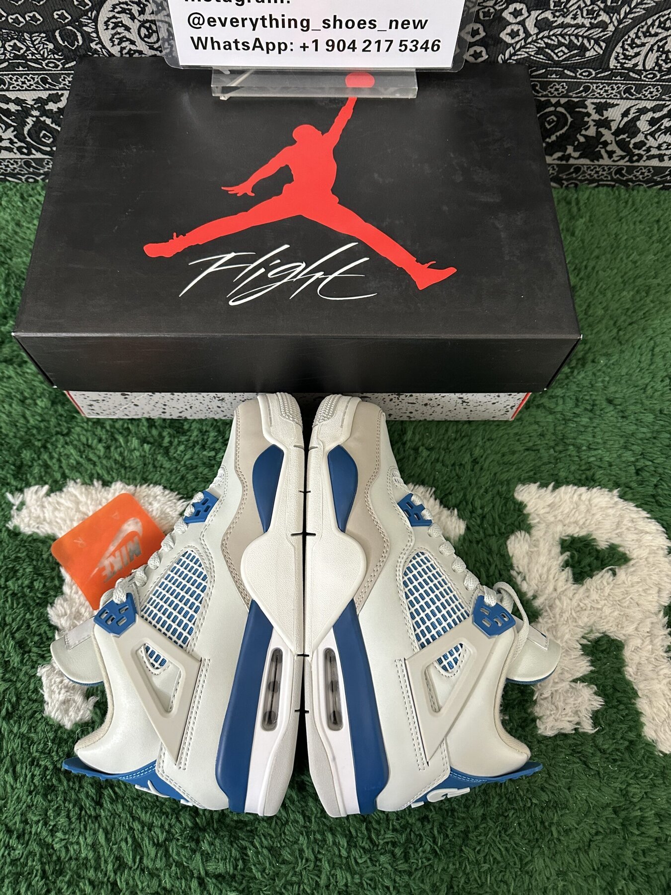 AJ4 Retro Military Blue - Image 9