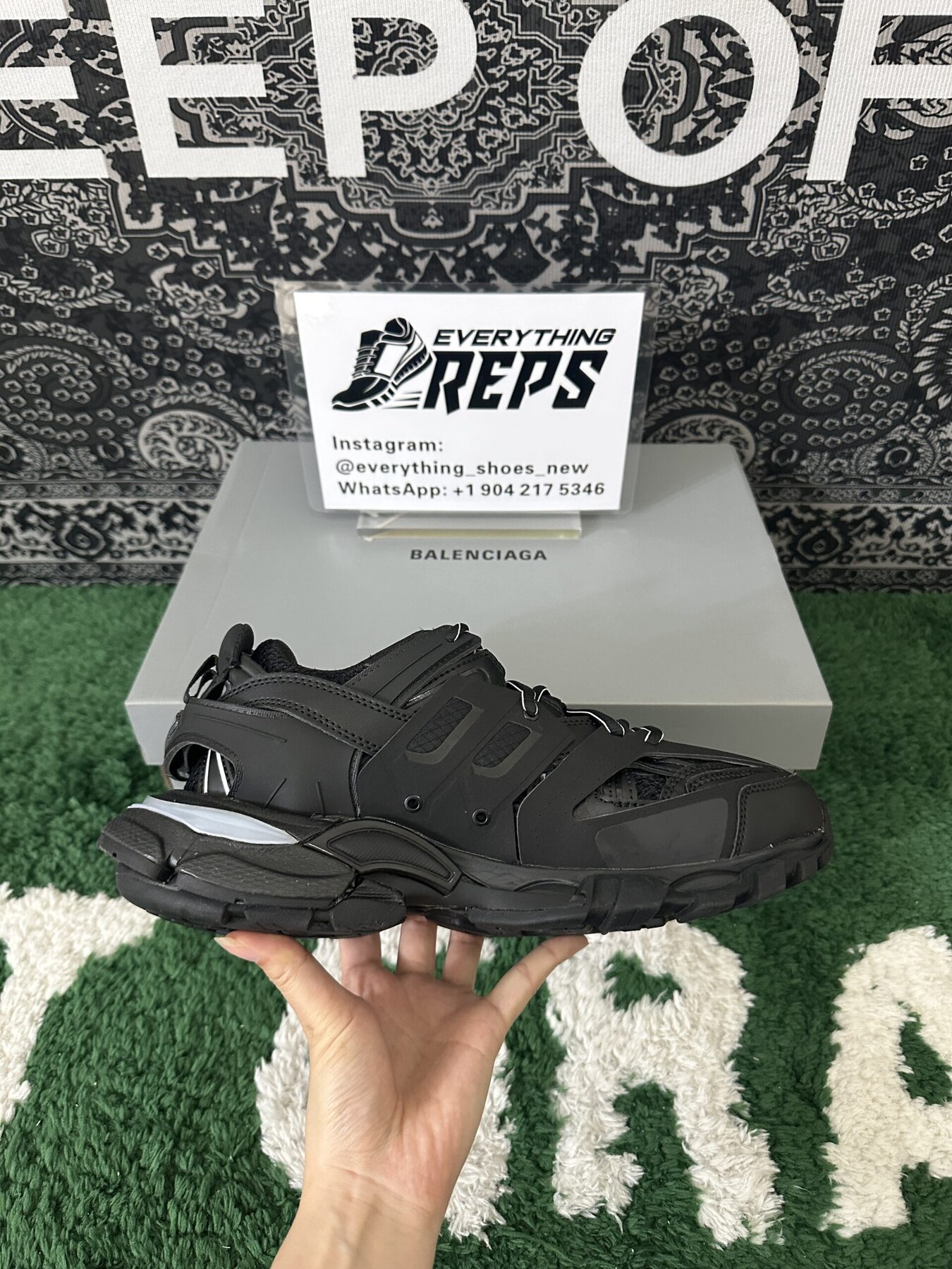 Balenciaga Track LED Sneaker All black - Image 4
