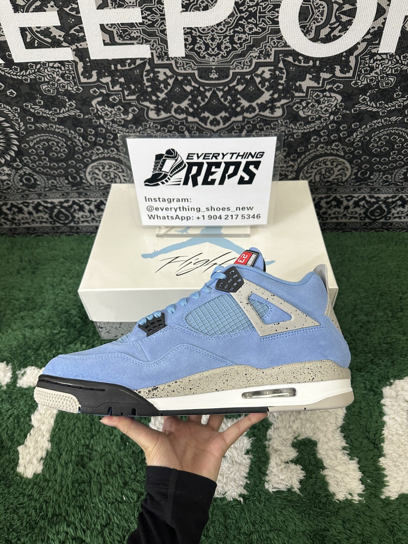 AJ4 Retro University Blue - Image 2