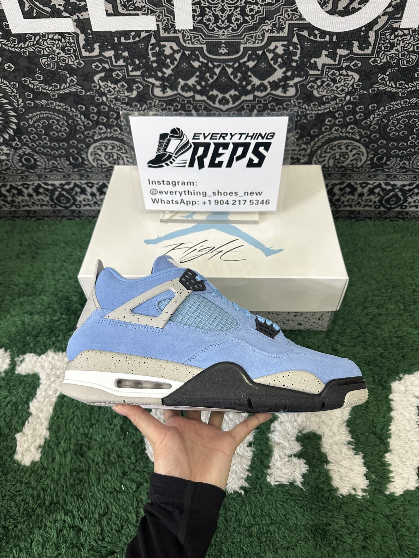 AJ4 Retro University Blue - Image 3