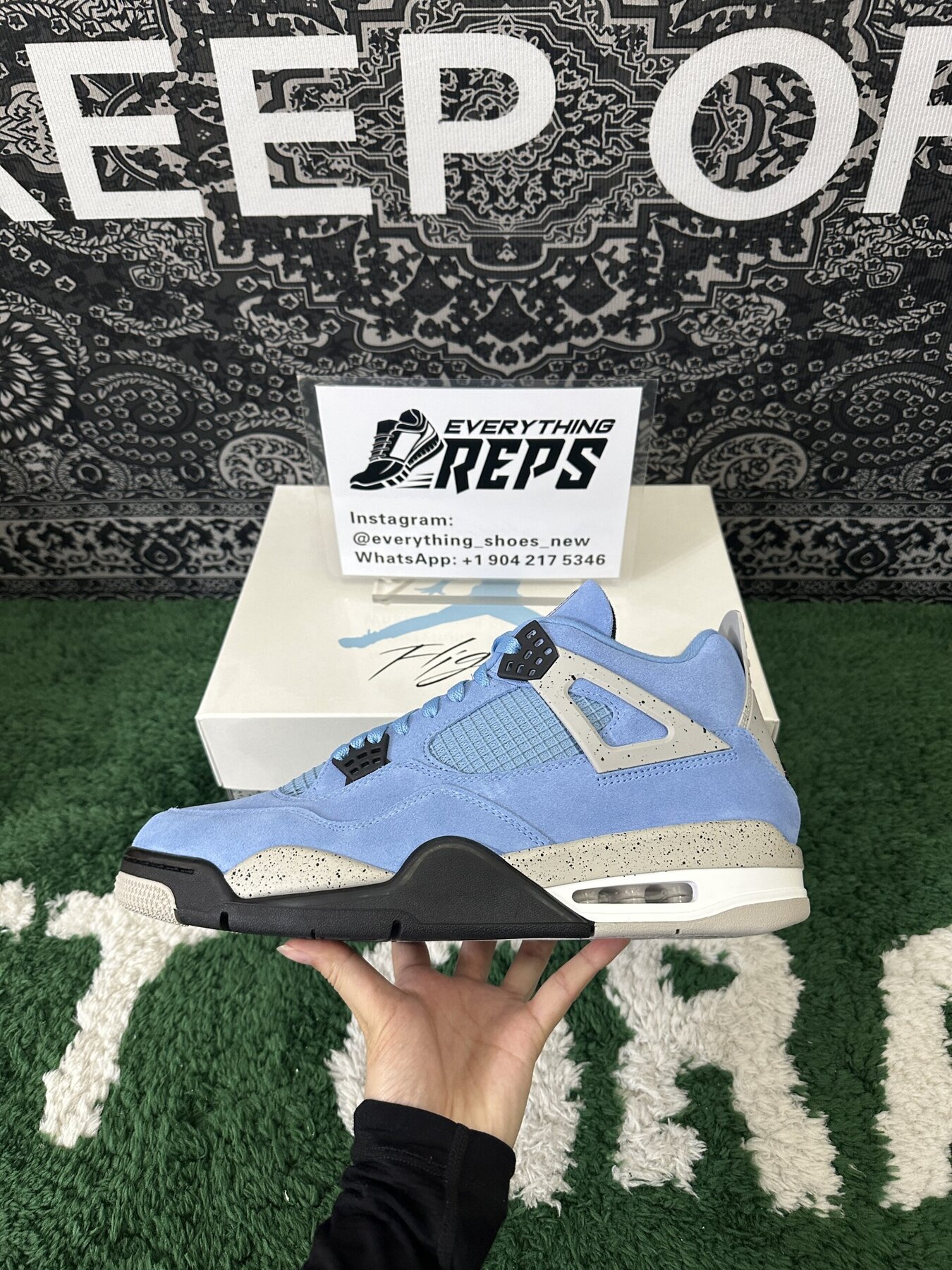 AJ4 Retro University Blue - Image 4