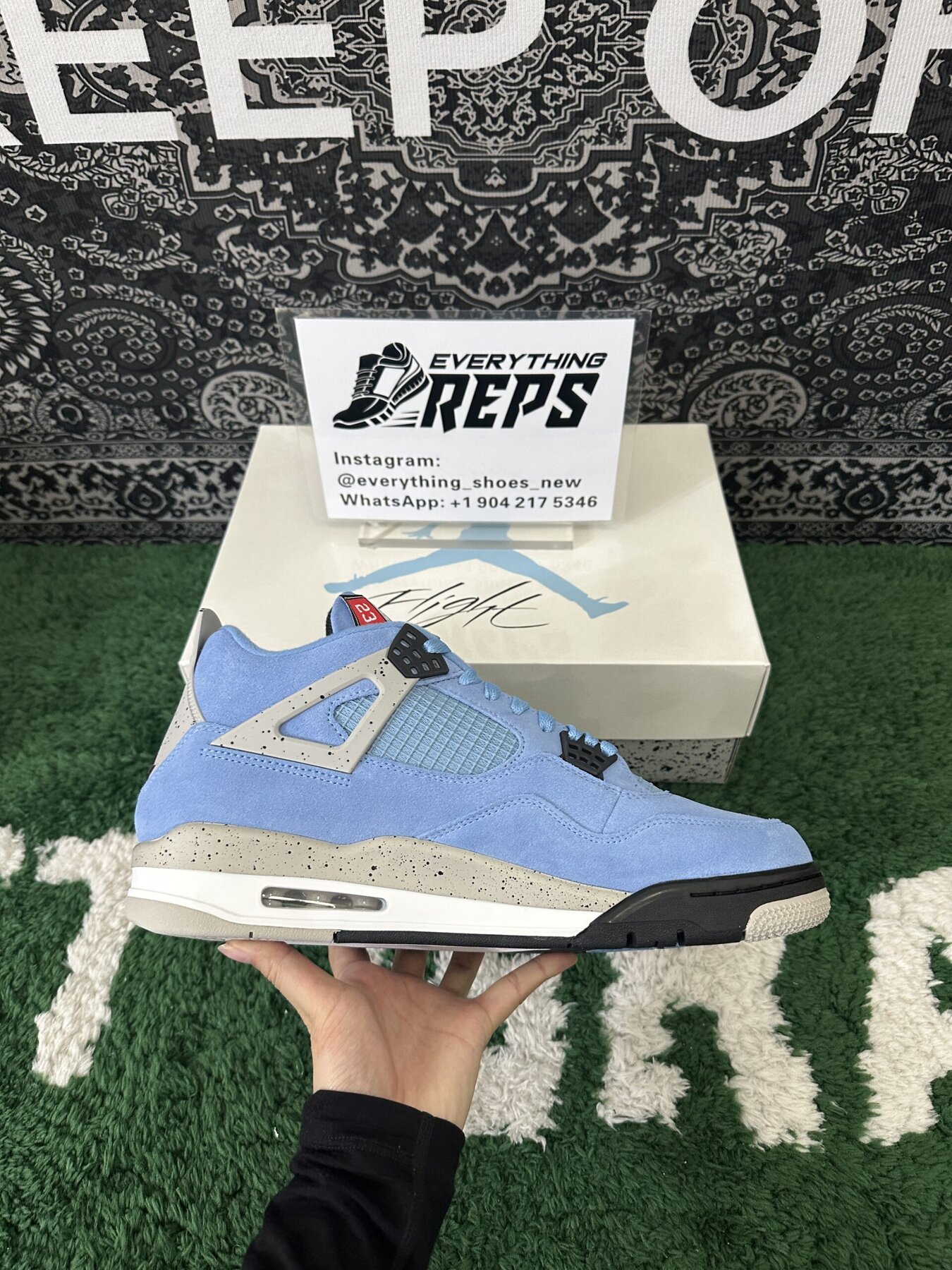AJ4 Retro University Blue - Image 5