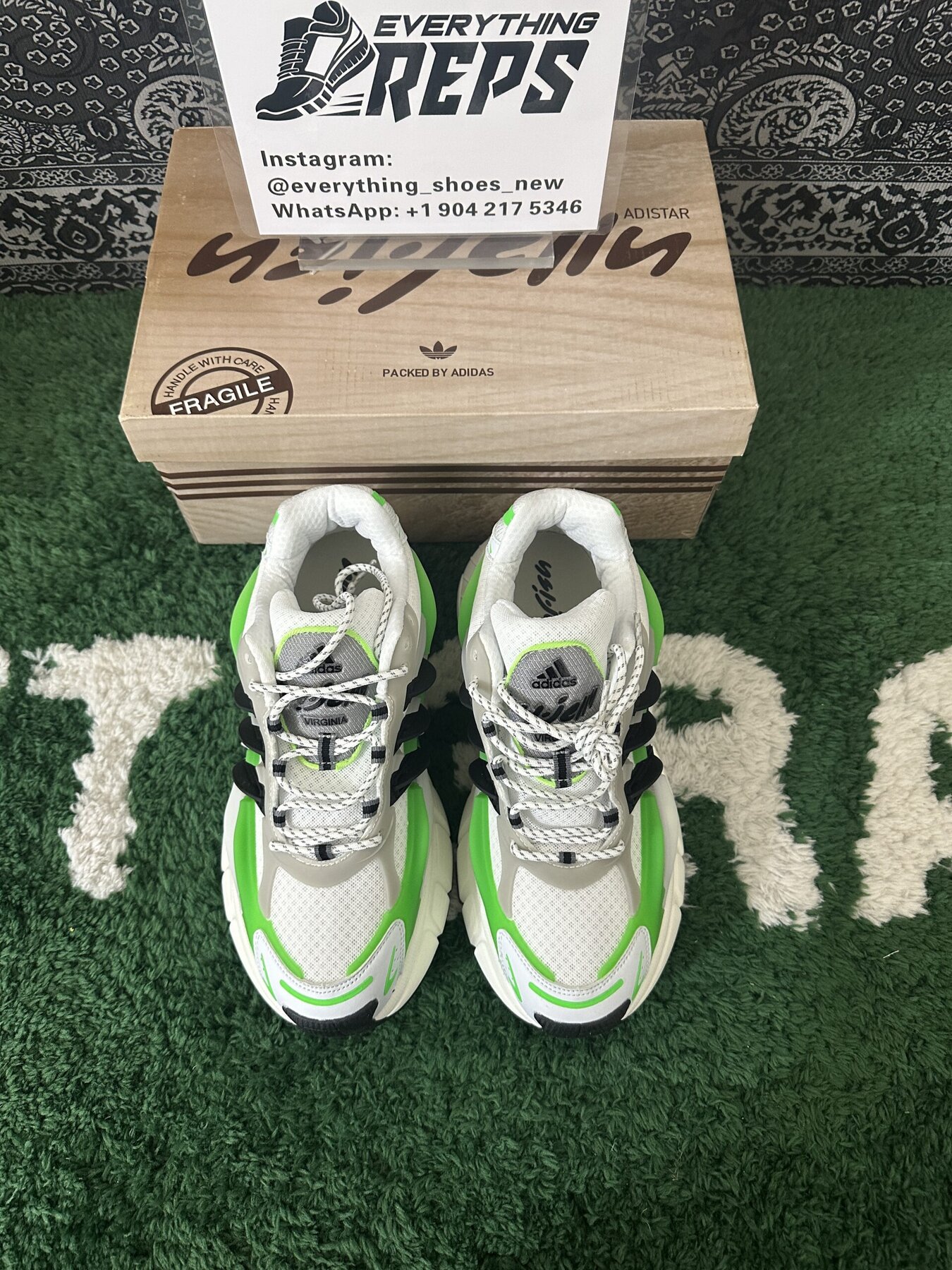 Adidas Adistar Jellyfish Pharrell Williams Focus Green White - Image 9