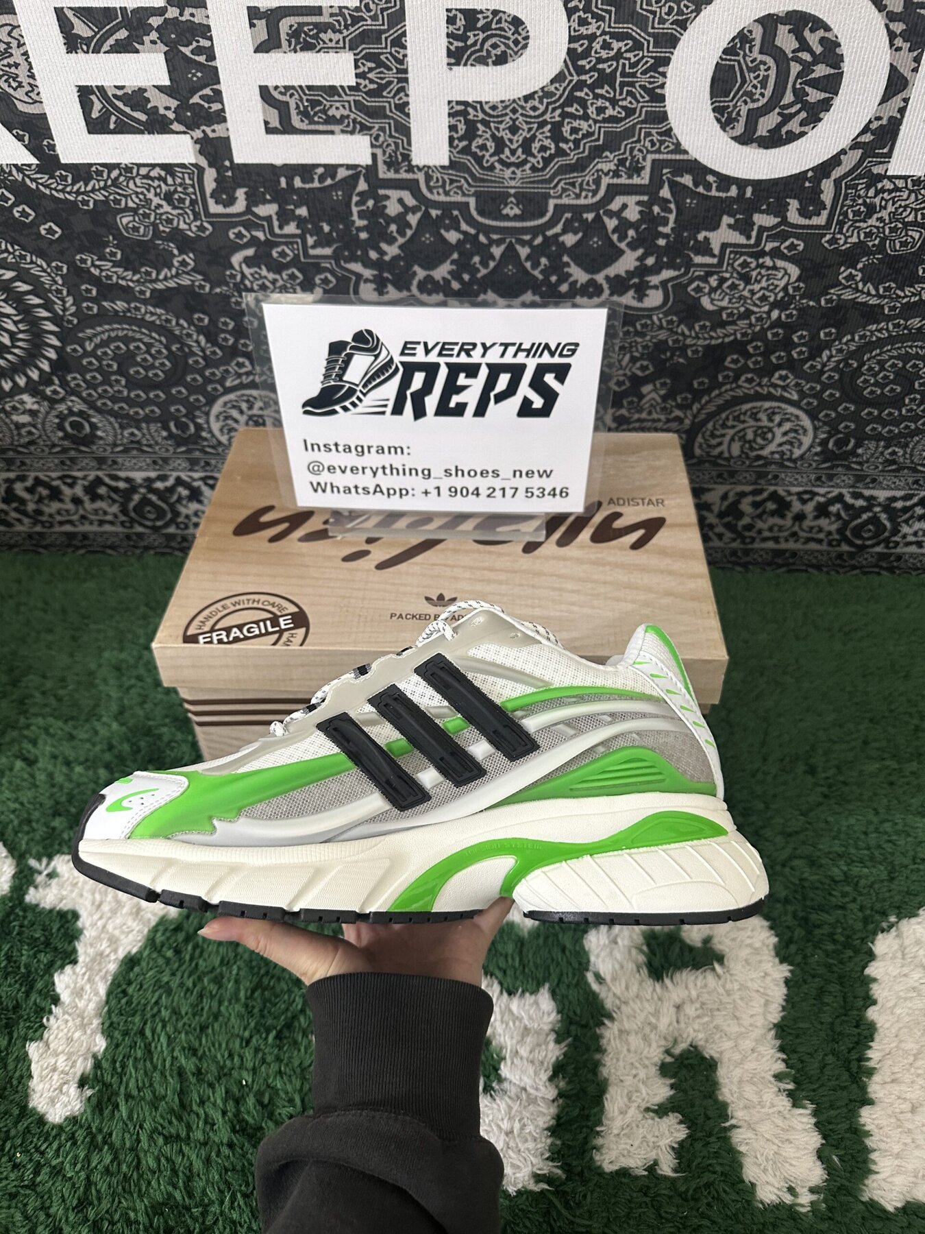 Adidas Adistar Jellyfish Pharrell Williams Focus Green White - Image 7