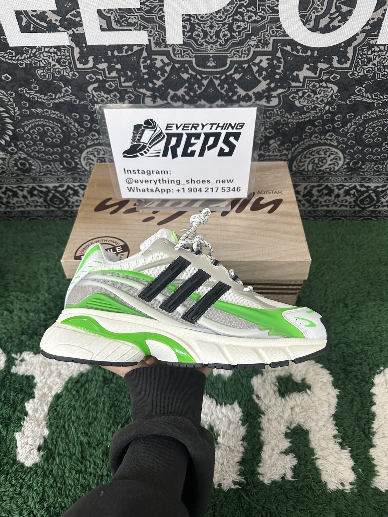 Adidas Adistar Jellyfish Pharrell Williams Focus Green White - Image 4
