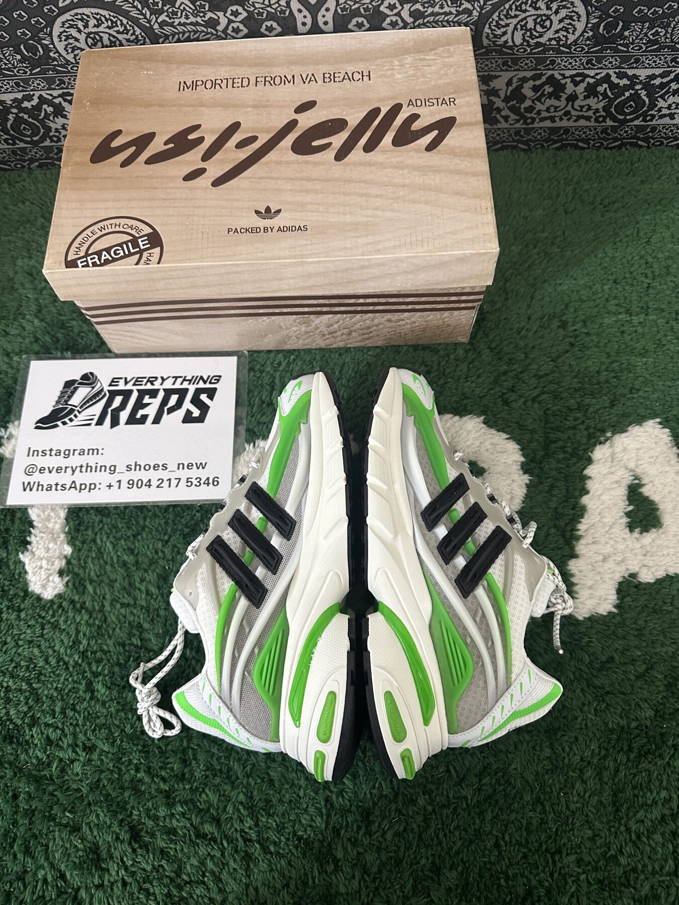Adidas Adistar Jellyfish Pharrell Williams Focus Green White - Image 2