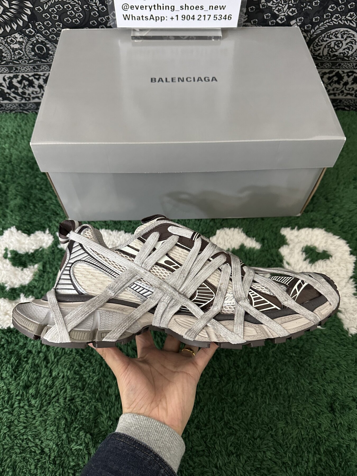 Balenciaga Phantom Sneakers Grey White - Image 7