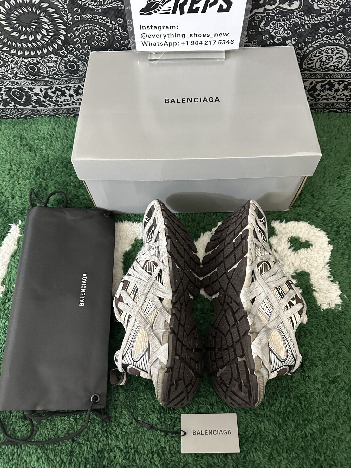 Balenciaga Phantom Sneakers Grey White - Image 4