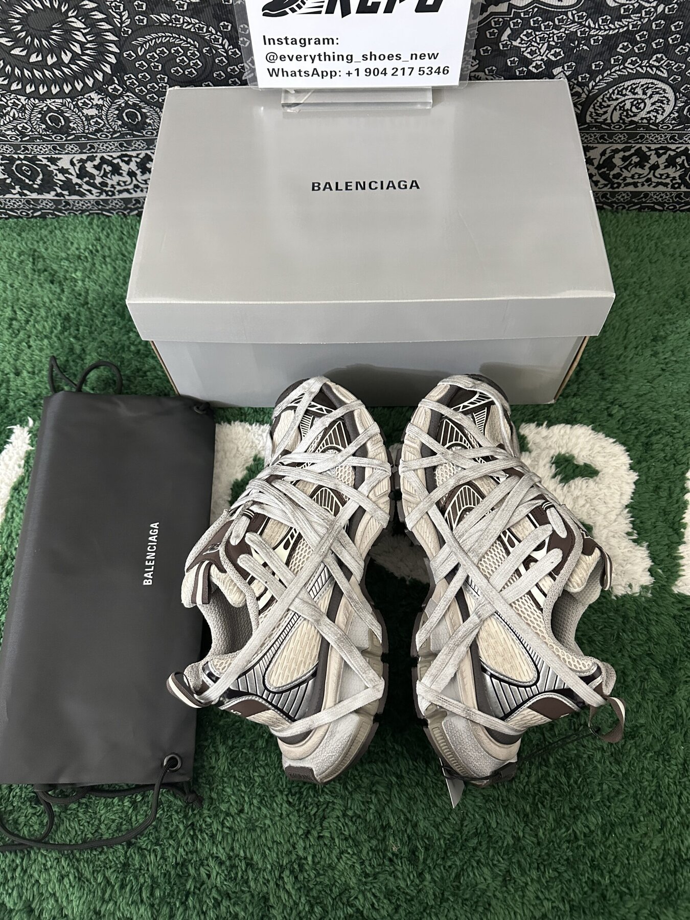 Balenciaga Phantom Sneakers Grey White - Image 3