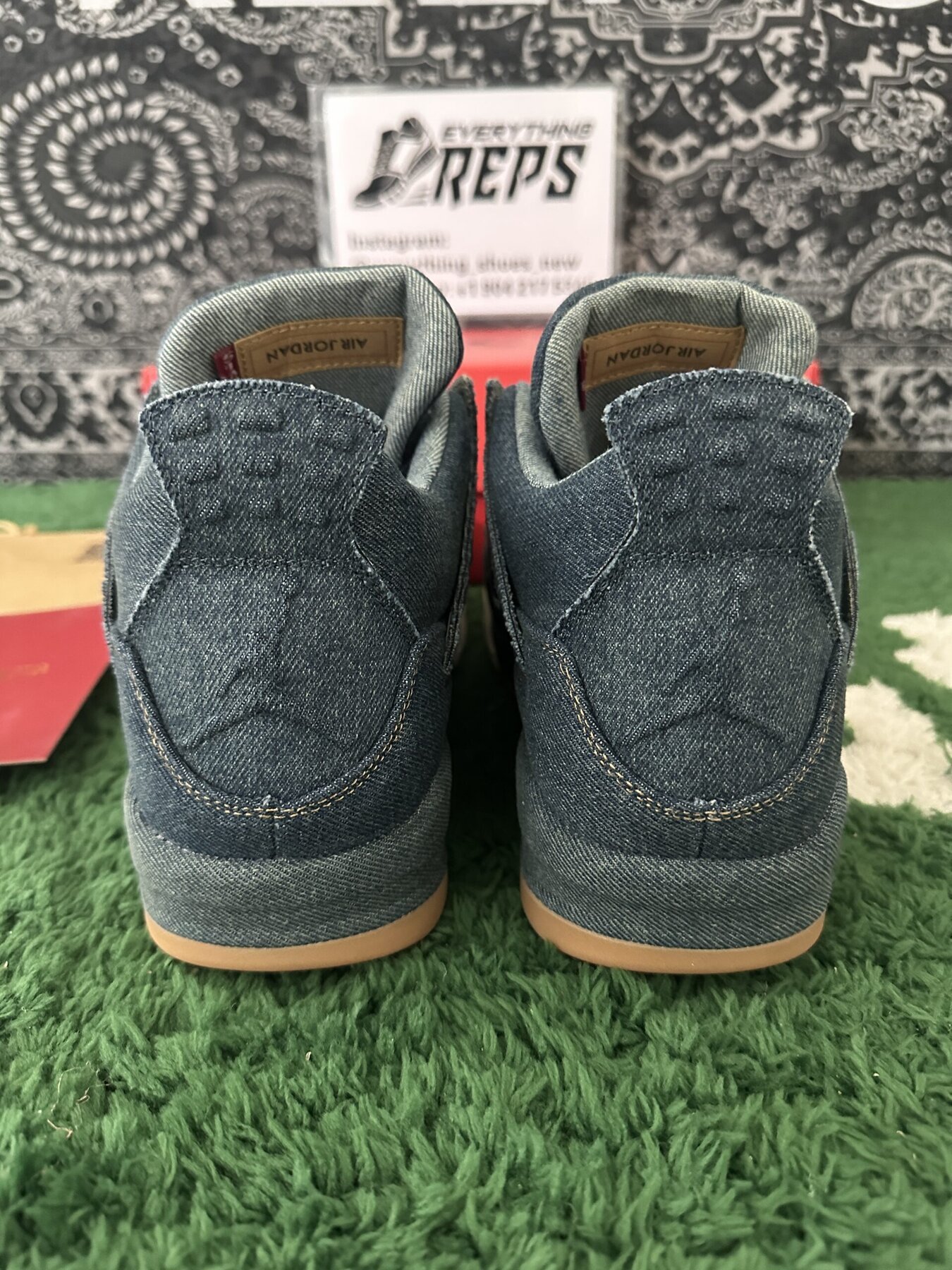 AJ4 Retro Levi's Denim - Image 7