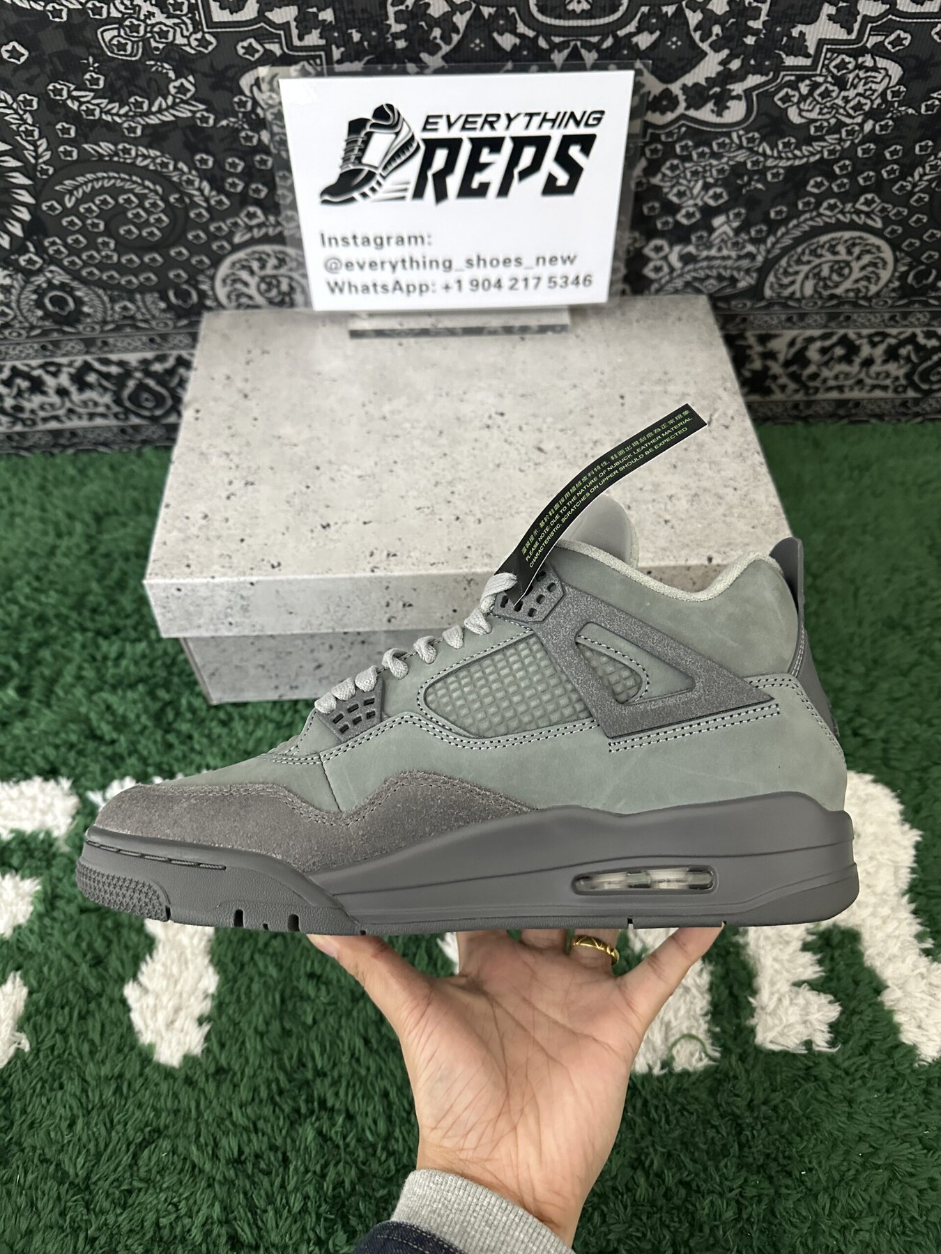 AJ4 Retro SE Paris Olympics Wet Cement - Image 3