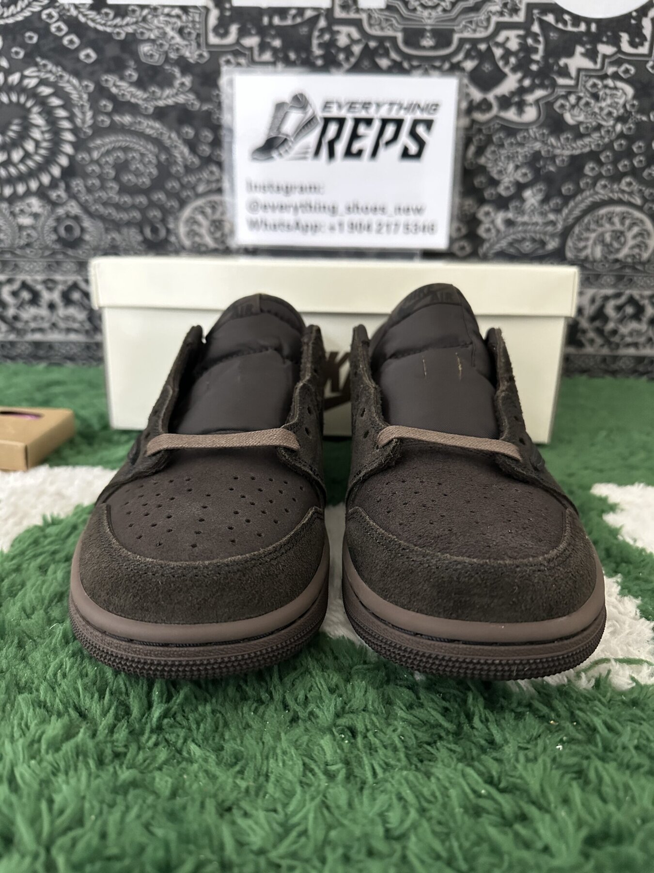 TS x AJ1 Retro Low OG SP Velvet Brown - Image 2