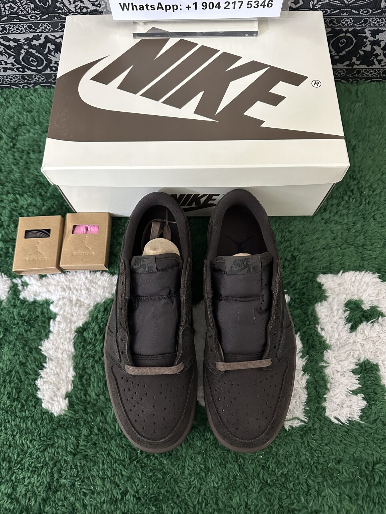 TS x AJ1 Retro Low OG SP Velvet Brown - Image 3