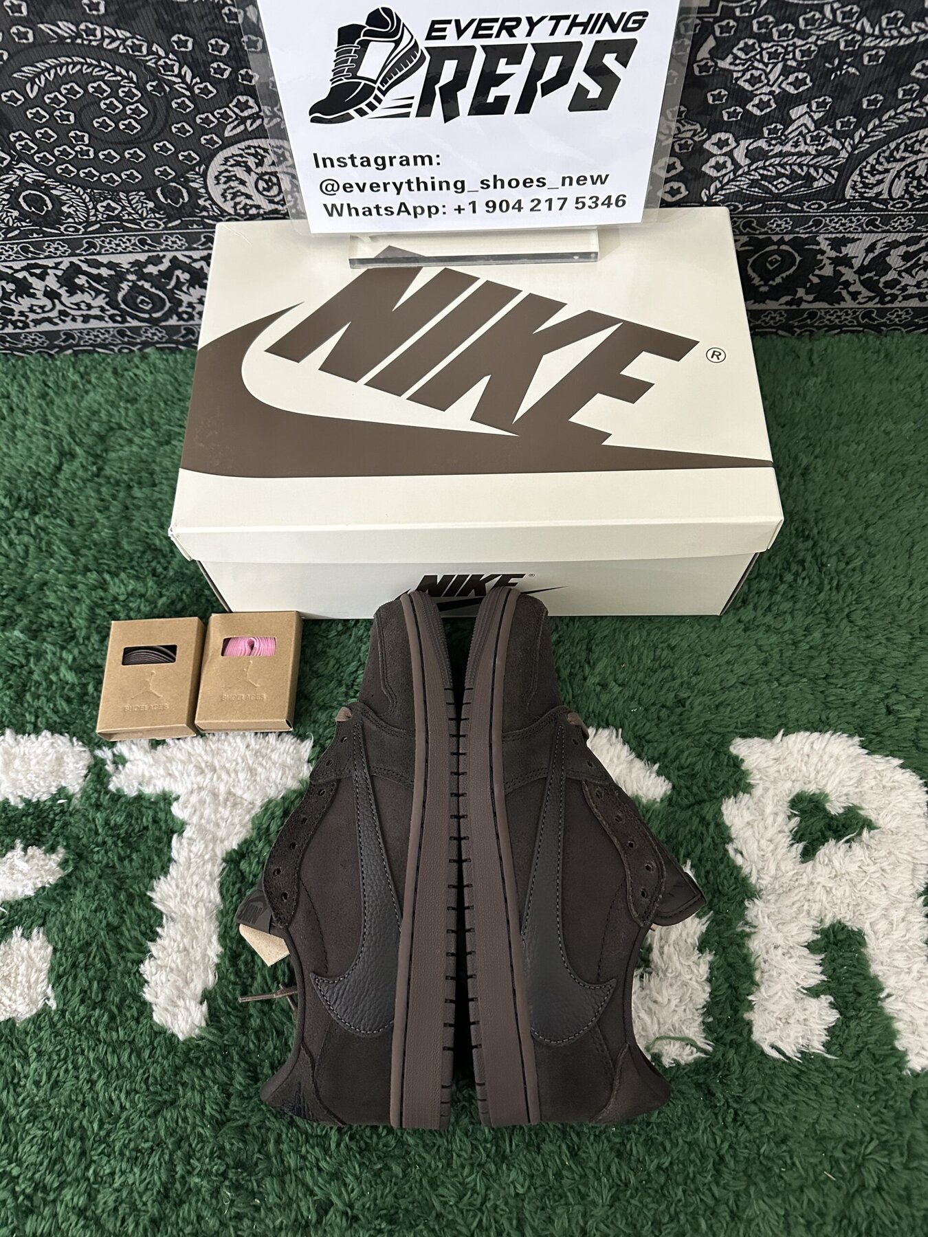 TS x AJ1 Retro Low OG SP Velvet Brown - Image 10