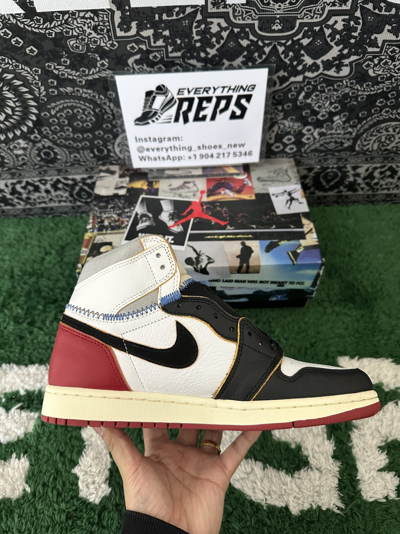 AJ1 Retro High Union Los Angeles Black Toe - Image 5