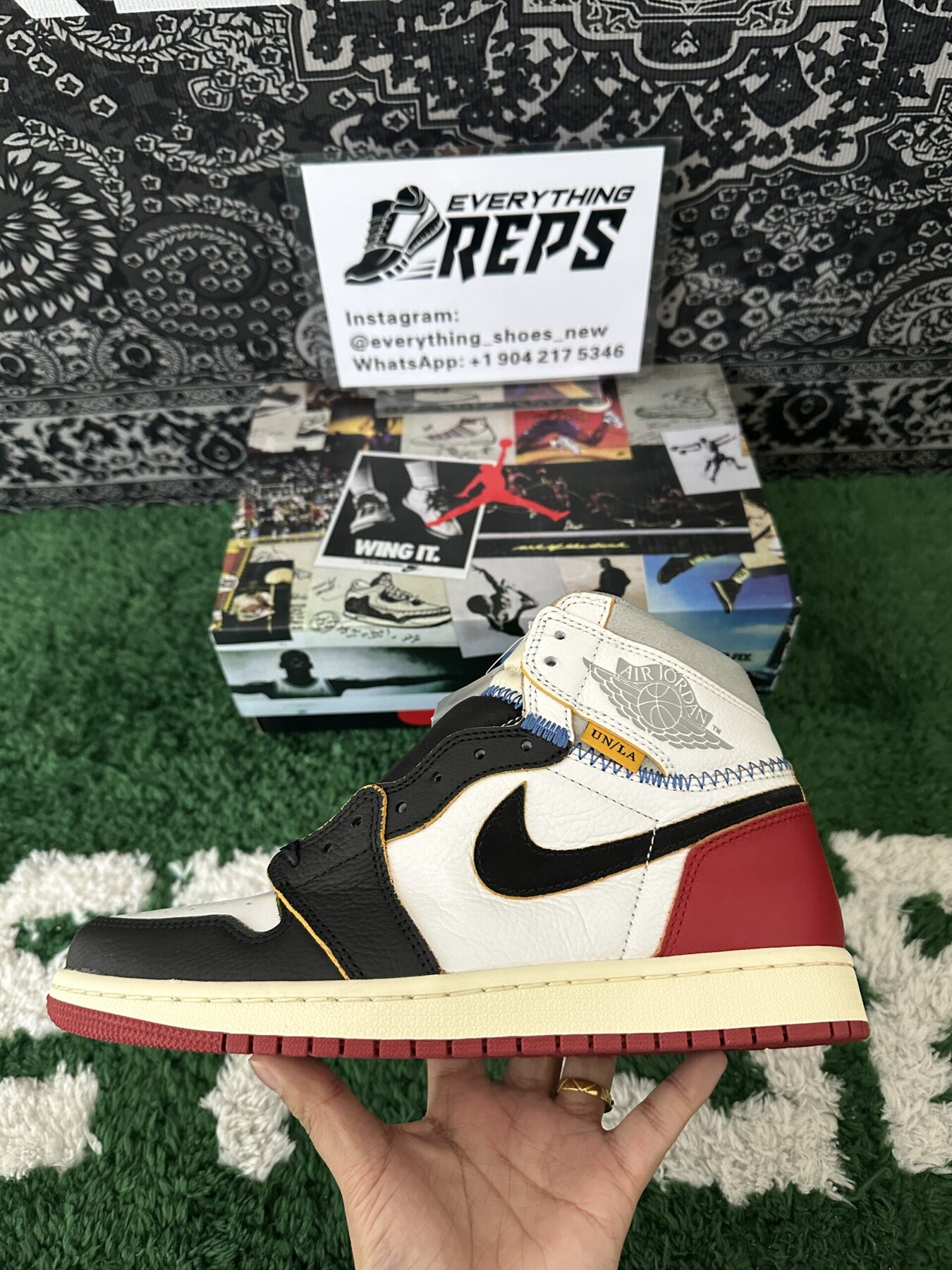 AJ1 Retro High Union Los Angeles Black Toe - Image 6