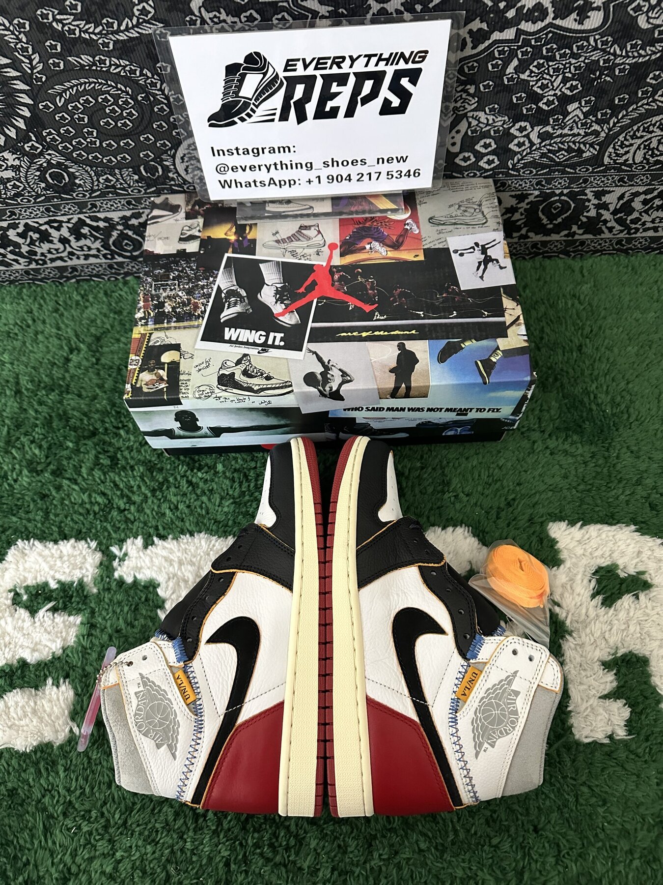 AJ1 Retro High Union Los Angeles Black Toe - Image 9