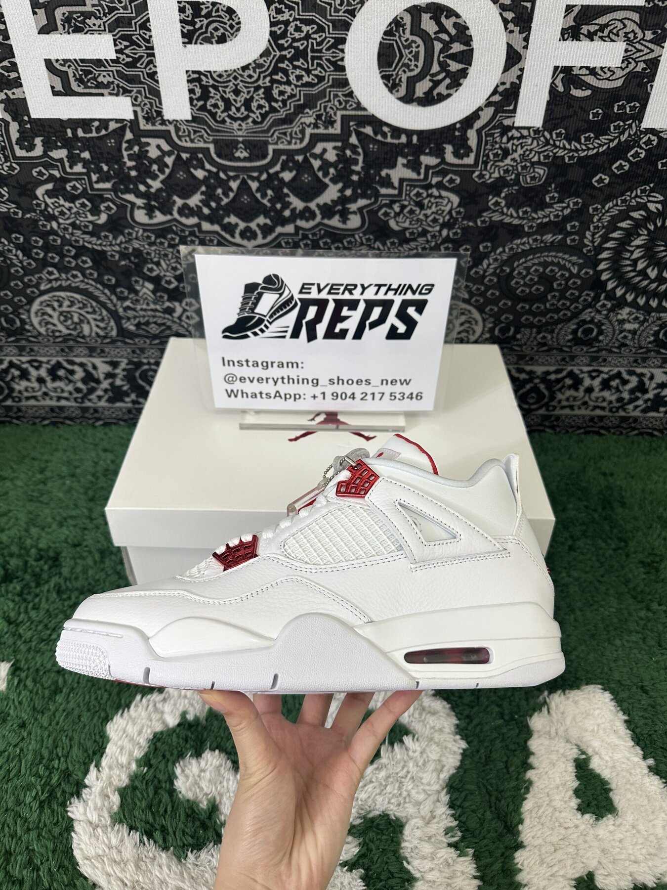 AJ4 Retro Metallic Orange - Image 5