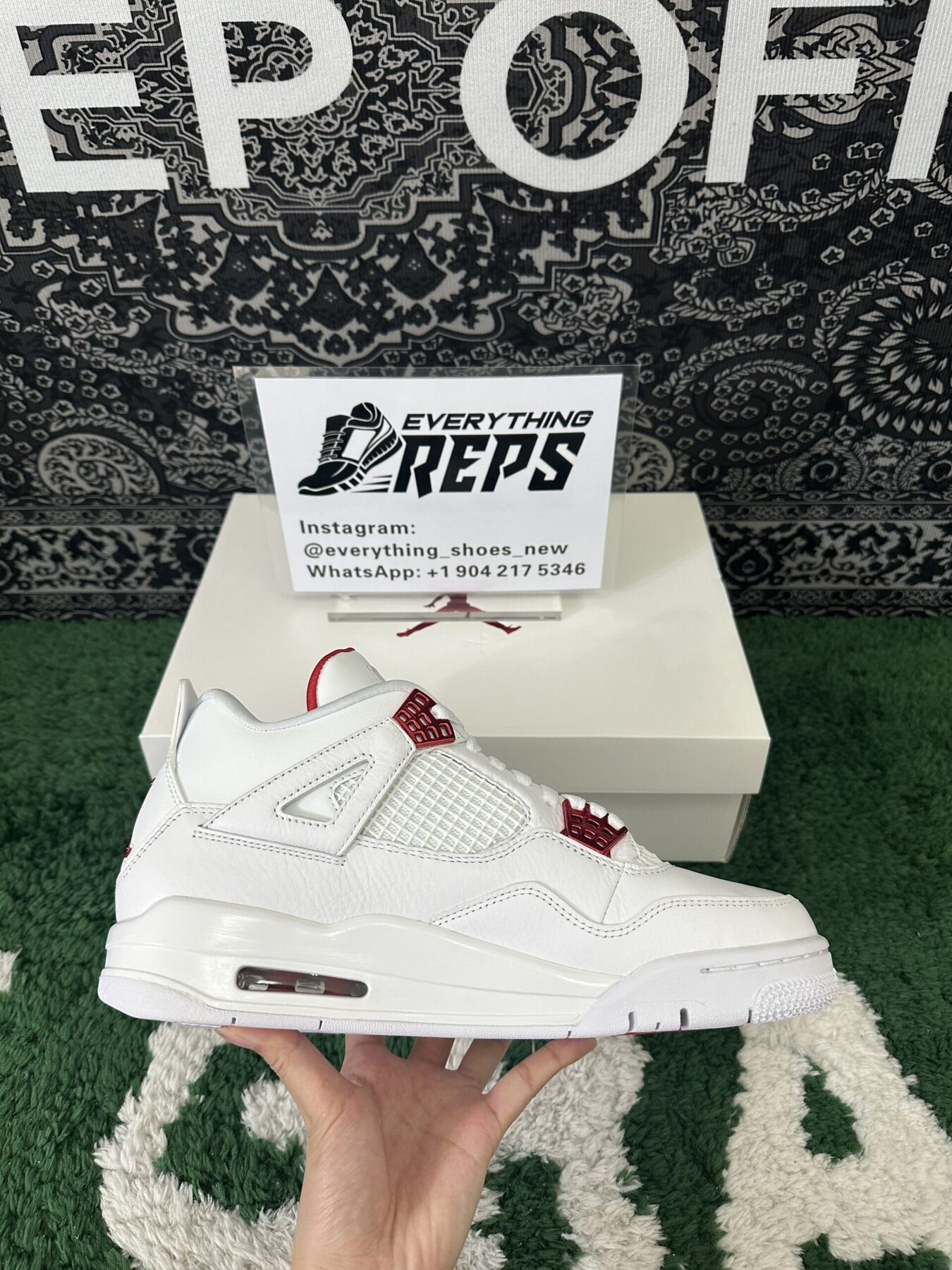 AJ4 Retro Metallic Orange - Image 4