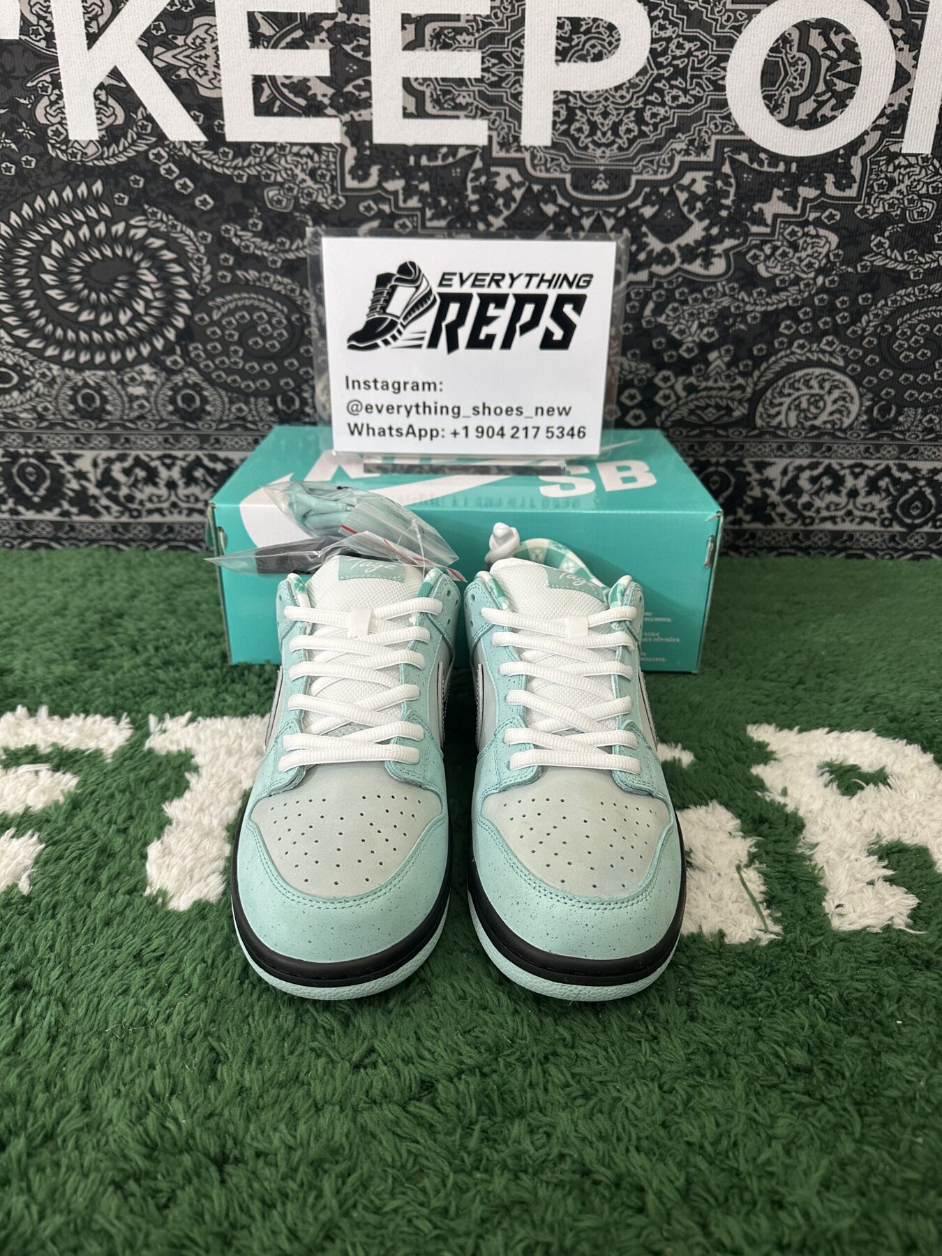 SB Dunk Diamond Lobster Tiffany Customs - Image 10