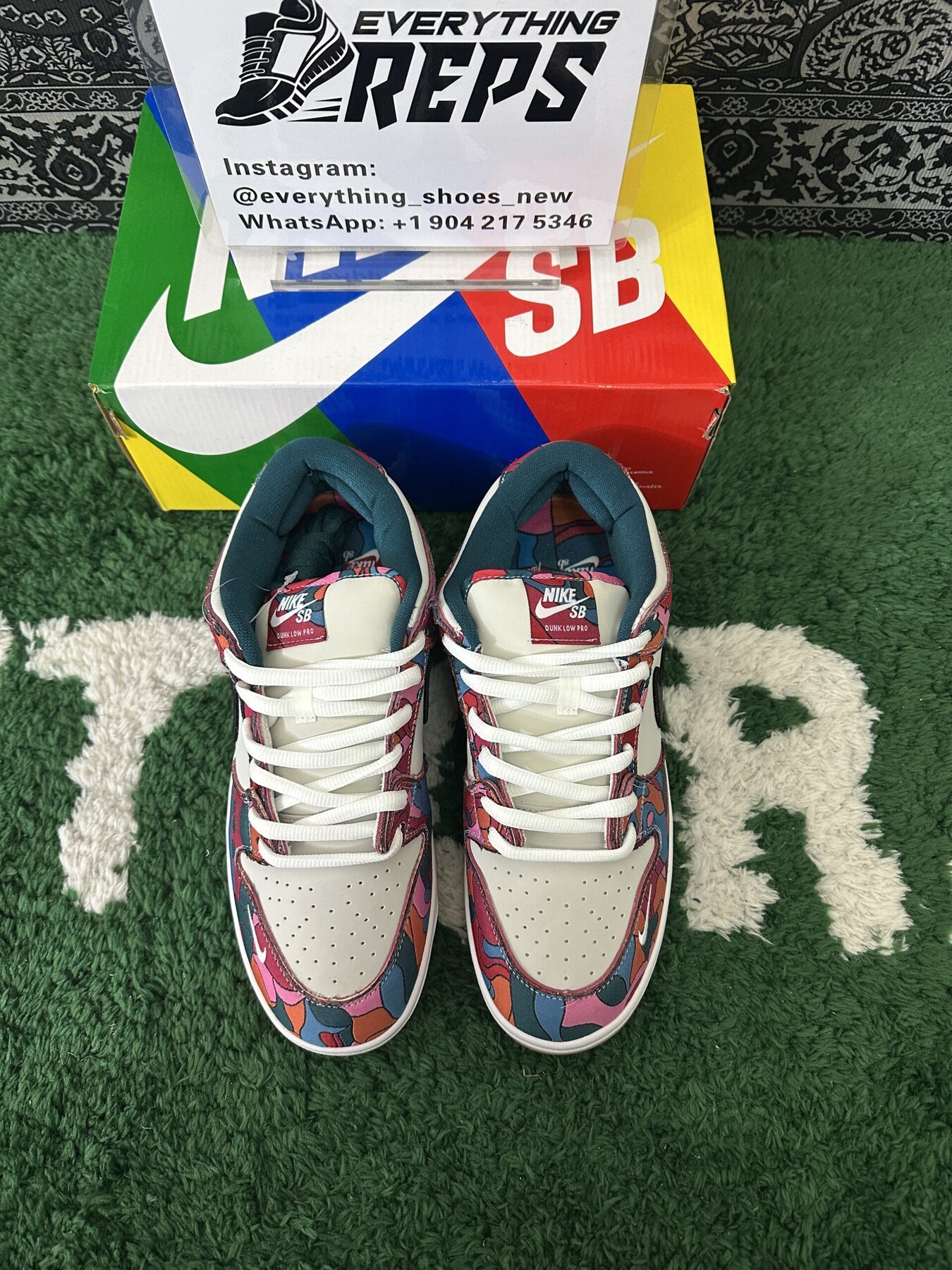 SB Dunk Low Pro Parra Abstract Art - Image 3