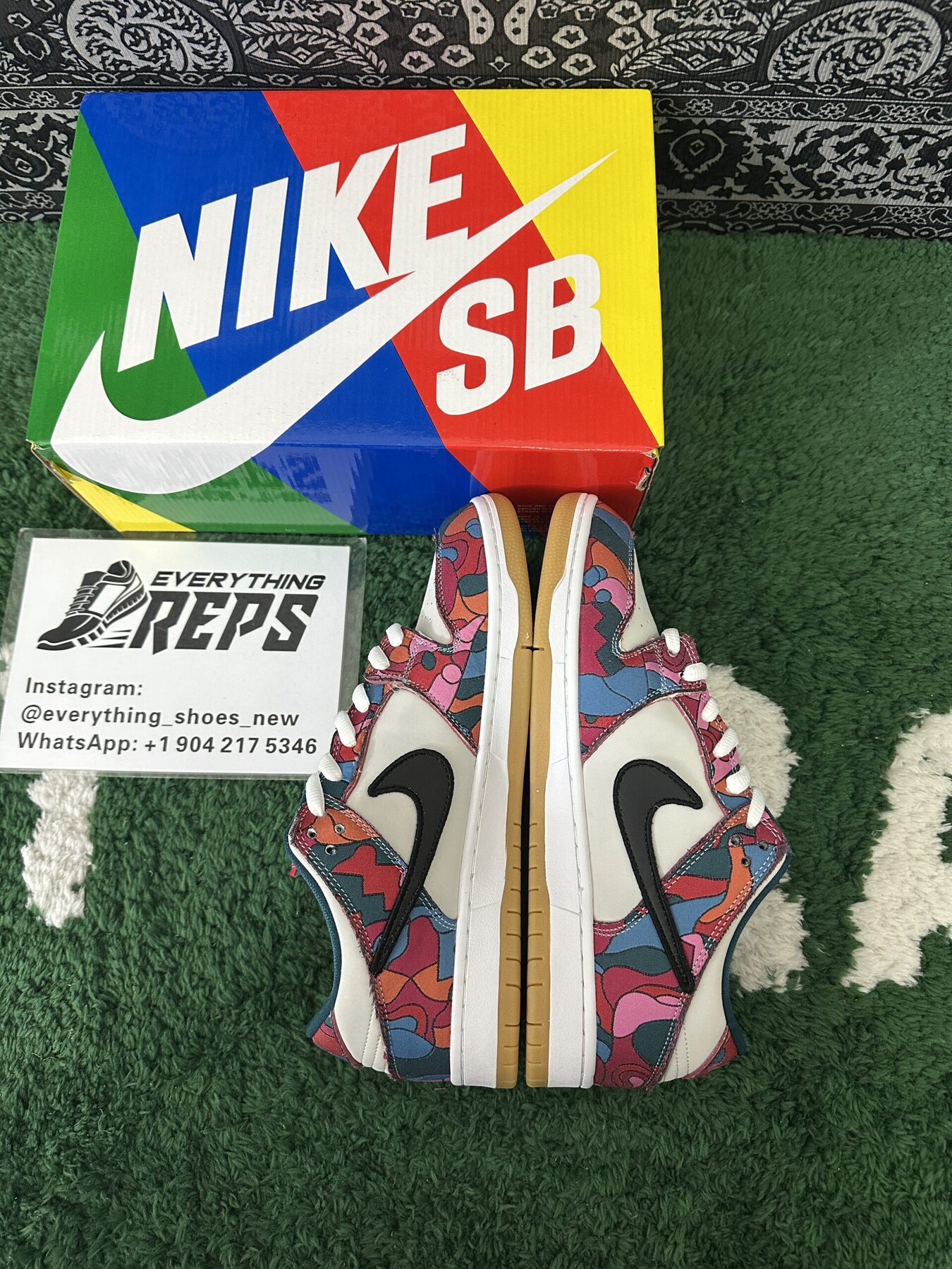 SB Dunk Low Pro Parra Abstract Art - Image 9