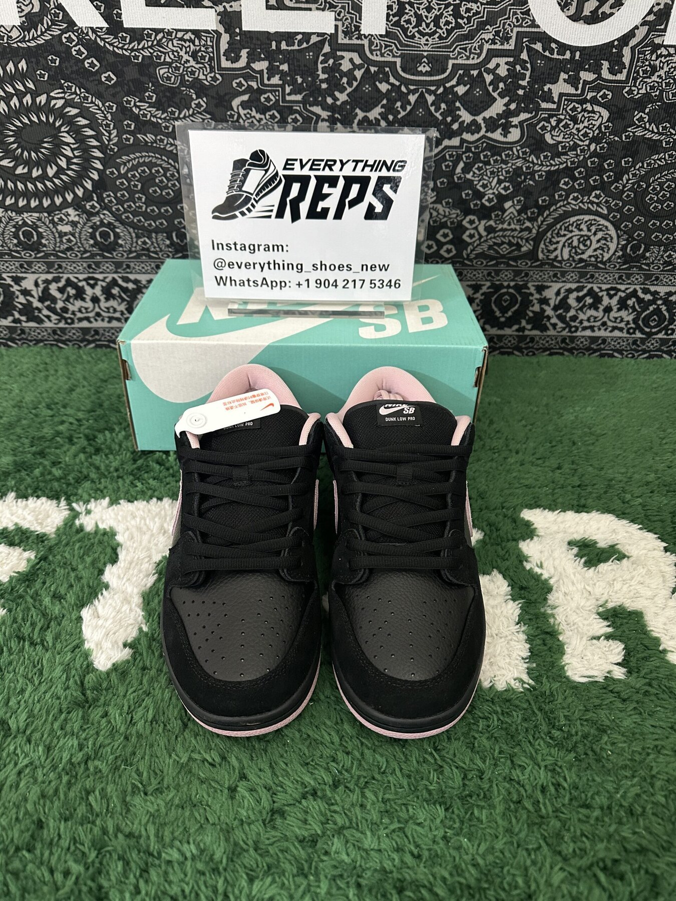SB Dunk Low Black Washed Coral - Image 4