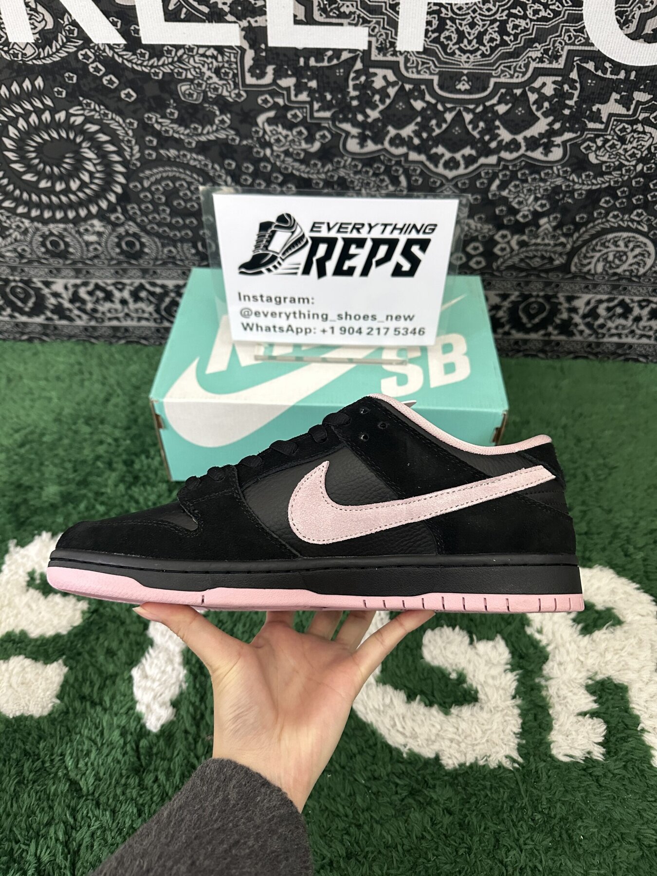 SB Dunk Low Black Washed Coral - Image 10
