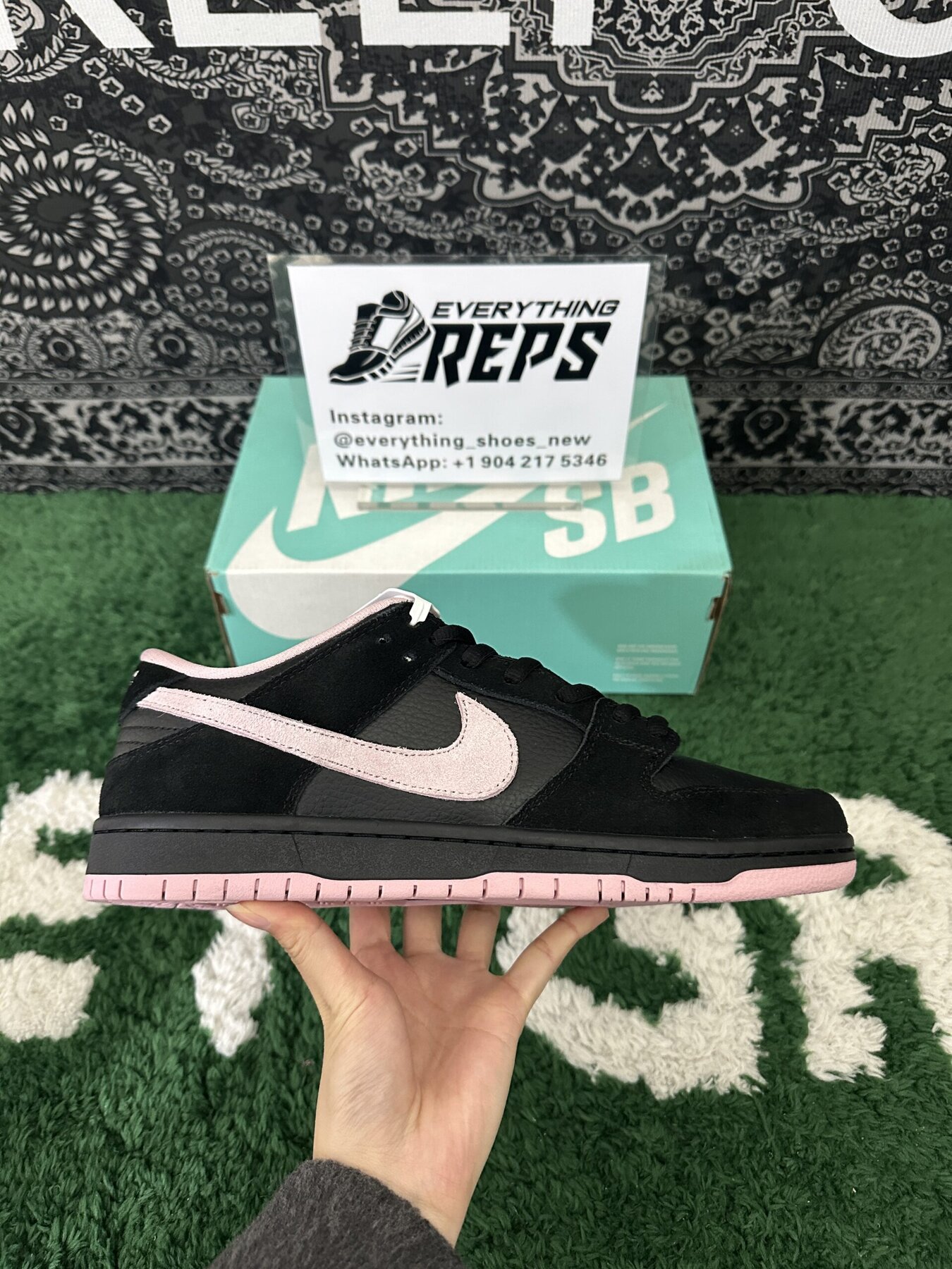 SB Dunk Low Black Washed Coral - Image 9