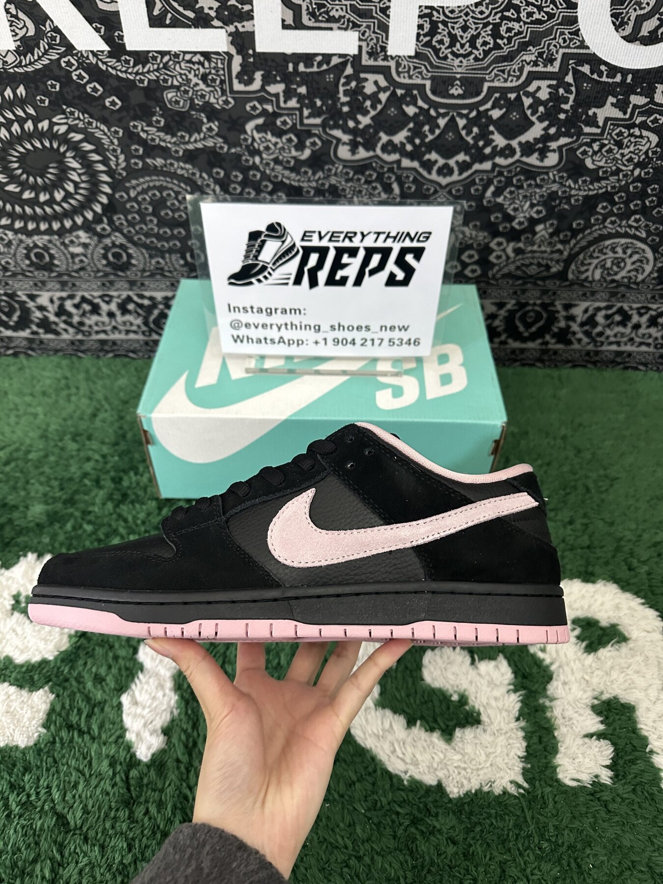 SB Dunk Low Black Washed Coral - Image 8