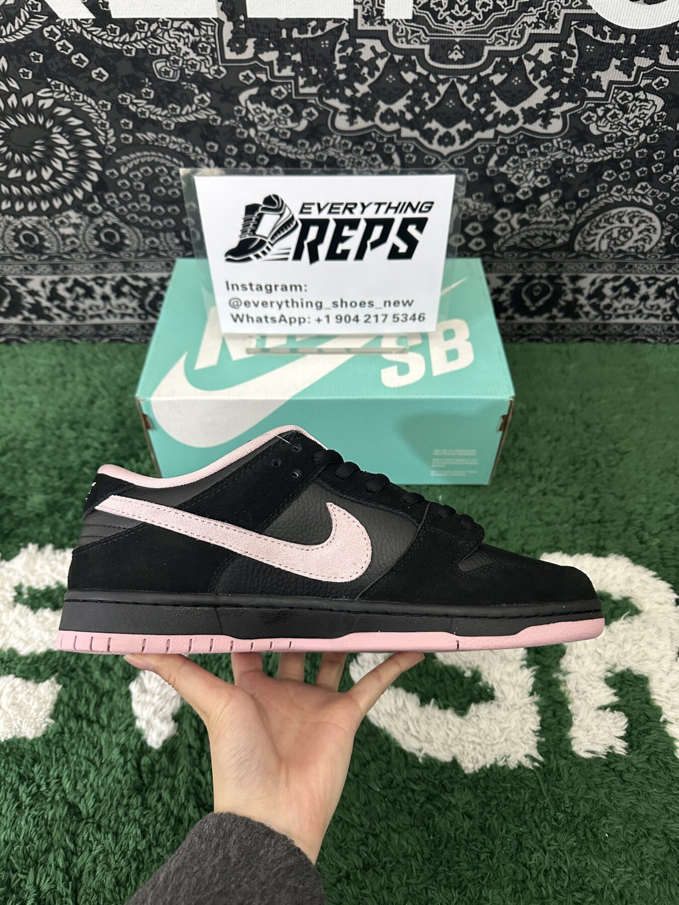 SB Dunk Low Black Washed Coral - Image 7